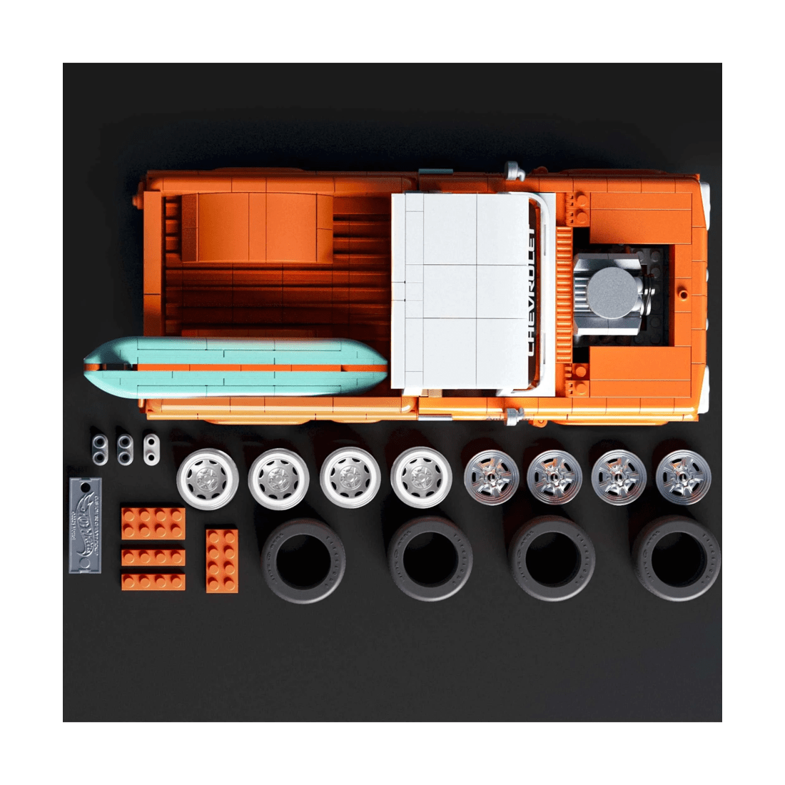 4 Mattel Brick Shop Hot Wheels Custom ’62 Chevy Pickup Building Toy Kit - Multi, 4 of 6