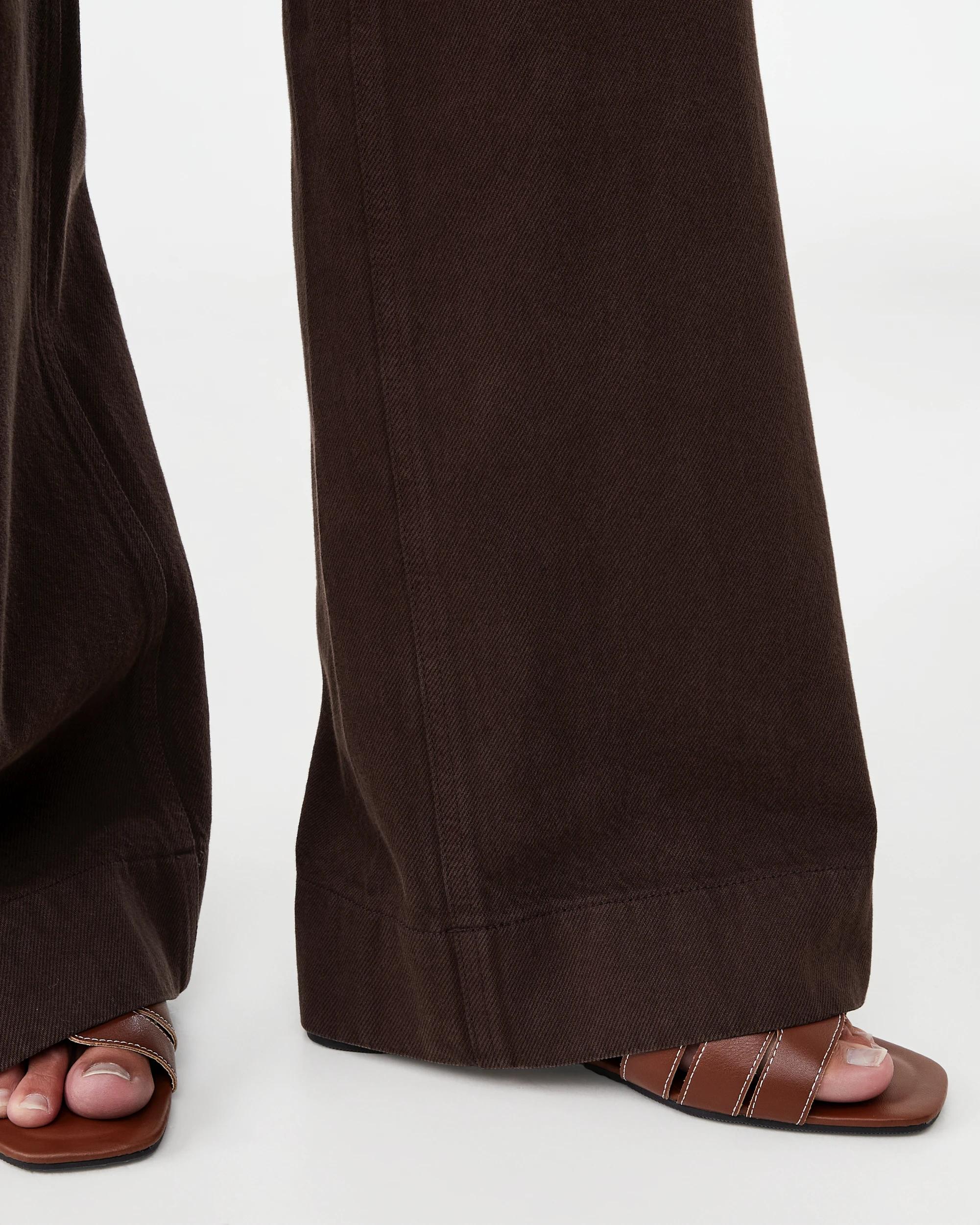 9 Wide Leg Pocket Jeans Melt Brown, 9 of 9