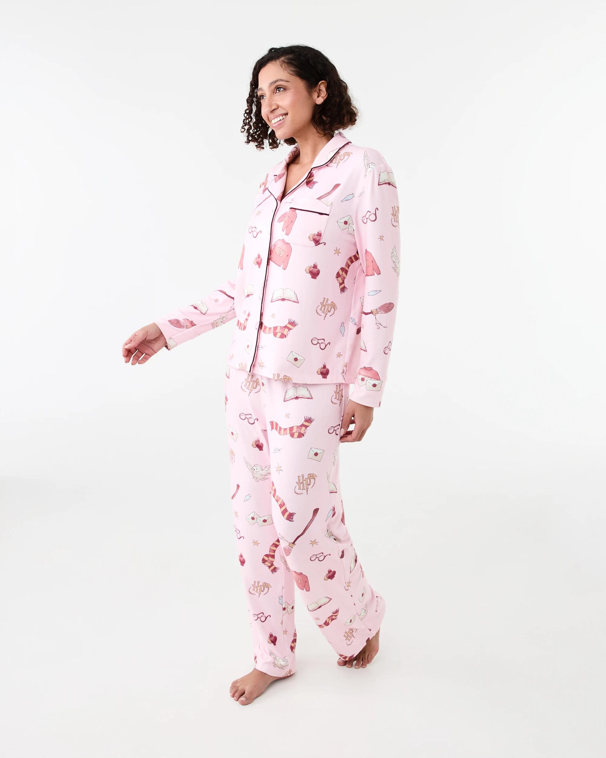 2 Harry Potter License Family Matching Supersoft Button Through Pyjama Set Pnk Hp, 2 of 8