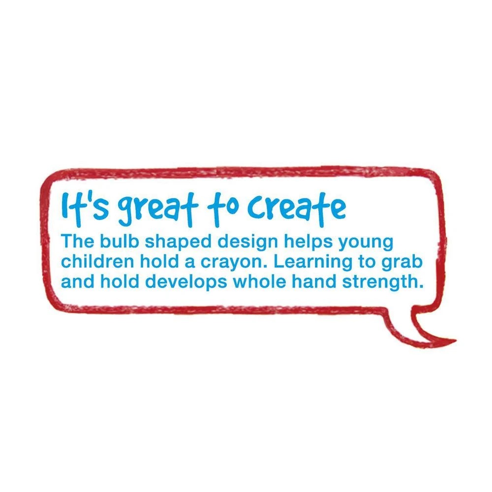 7 Faber-Castell Little Creatives Easy Grasp Bulb Crayons, 7 of 8