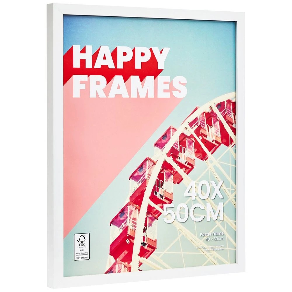 2 Happy Frames 40 x 50CM Poster Frame White, 2 of 4