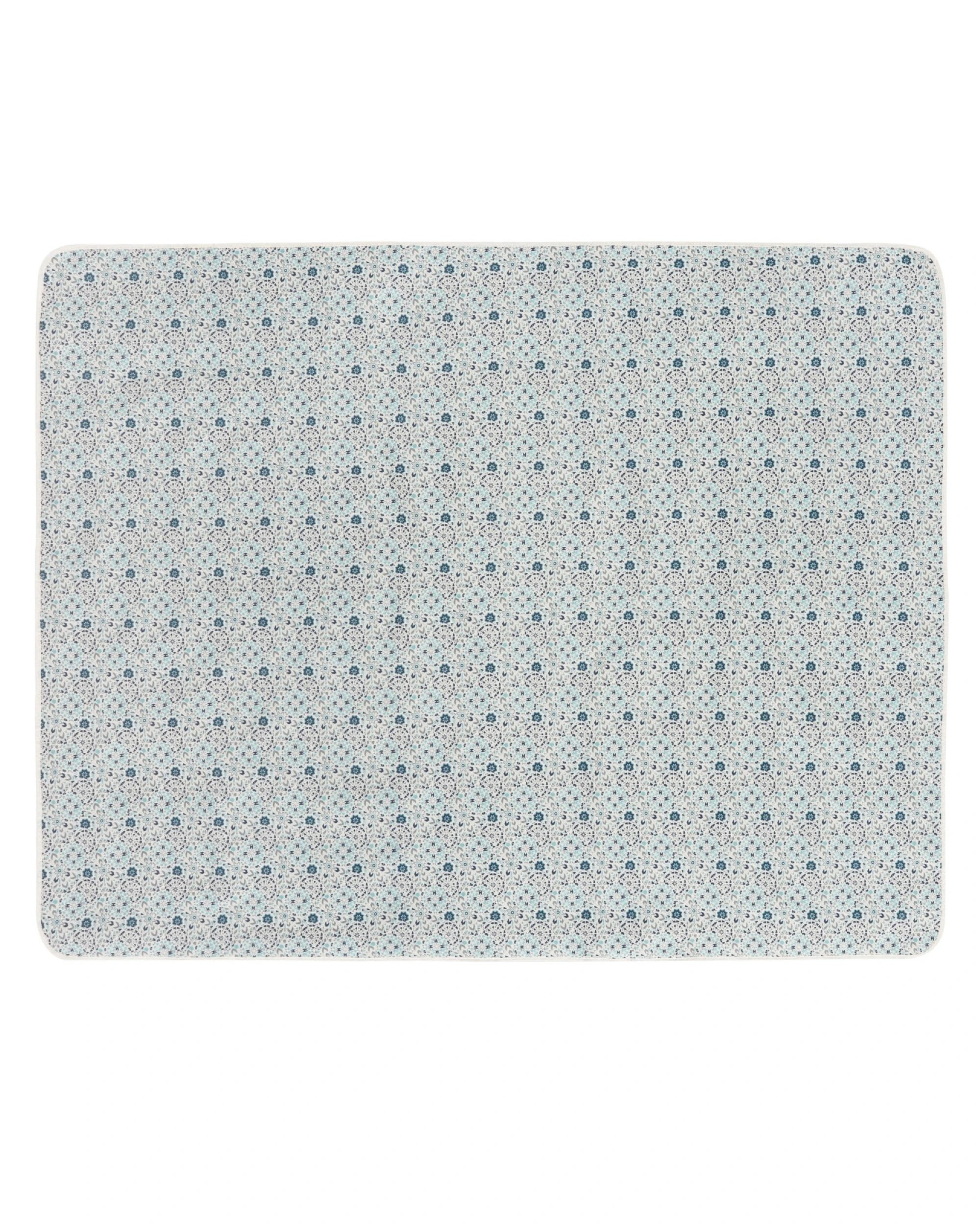 6 Sherwood Cotton Top Picnic Rug 200x150cm - Blue Mosaic, 6 of 6