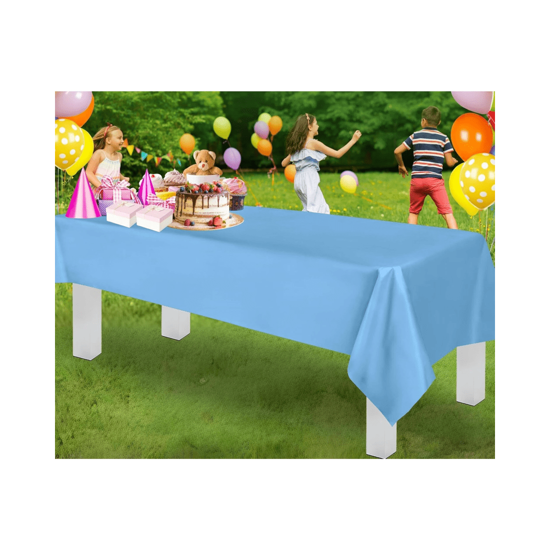 2 BR Home Reusable and Washable Table Cloth for Christmas Parties, 137cm x 274cm, 2 of 6