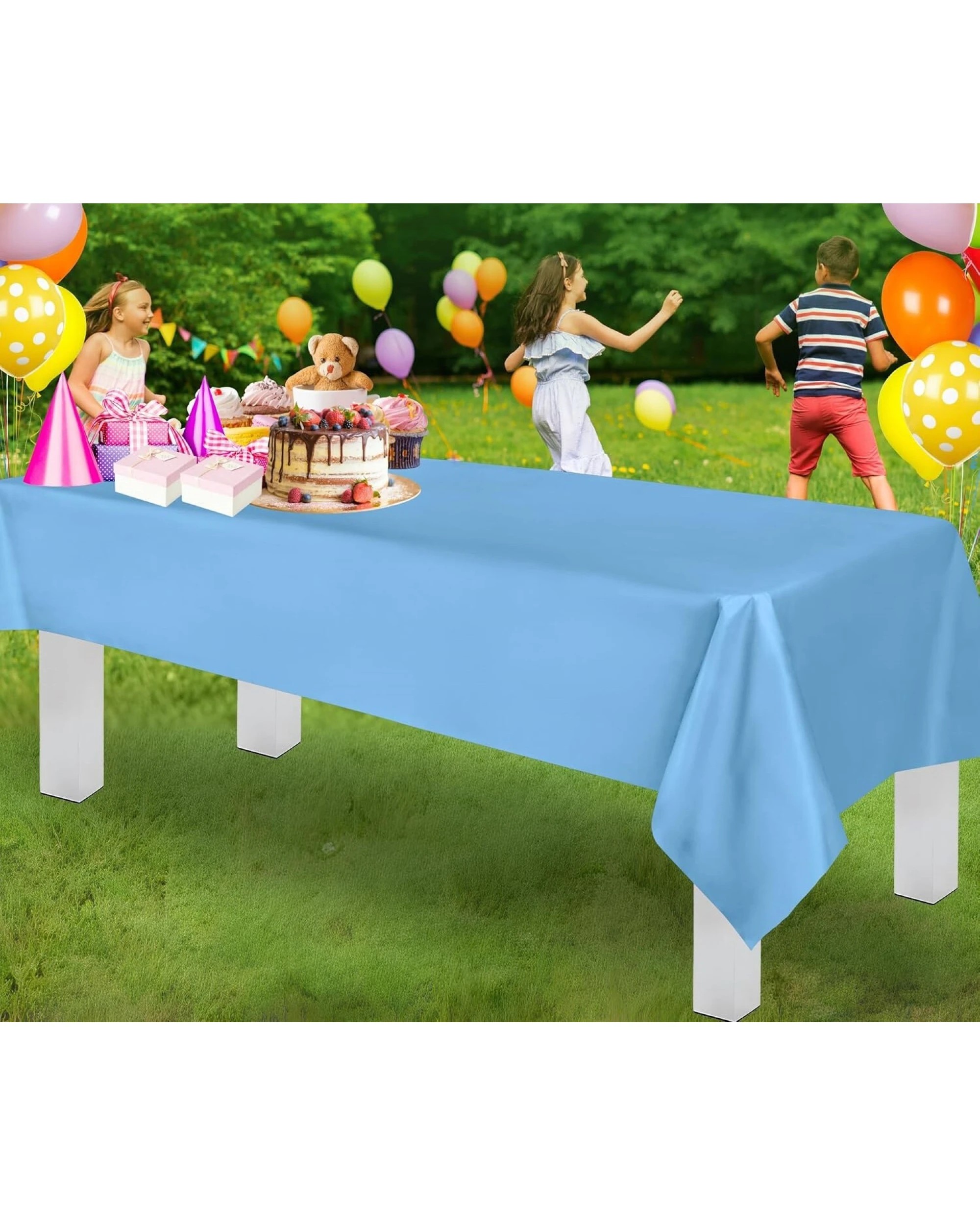 2 BR Home Reusable and Washable Table Cloth for Christmas Parties, 137cm x 274cm, 2 of 6