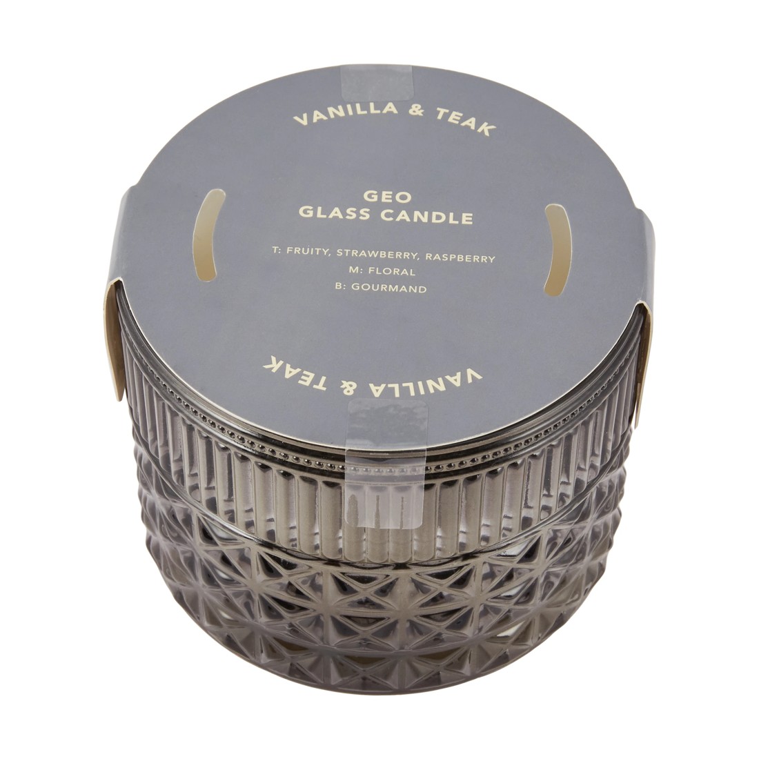 4 Smoke Geo Glass Candle, 4 of 4