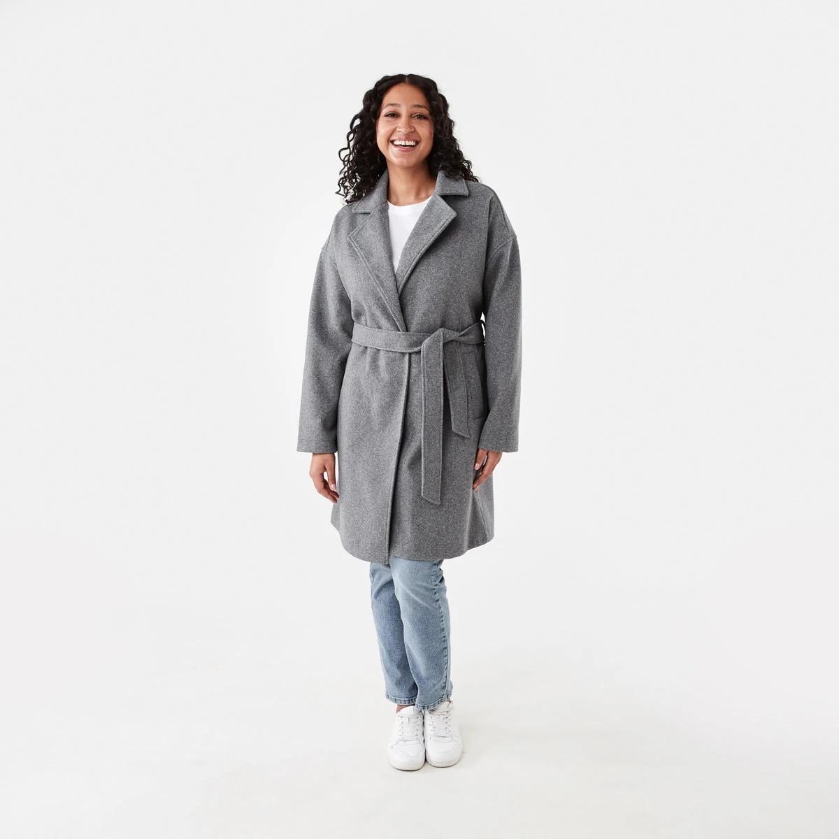9 Oversized Coat with Belt Gry Chmrle, 9 of 9