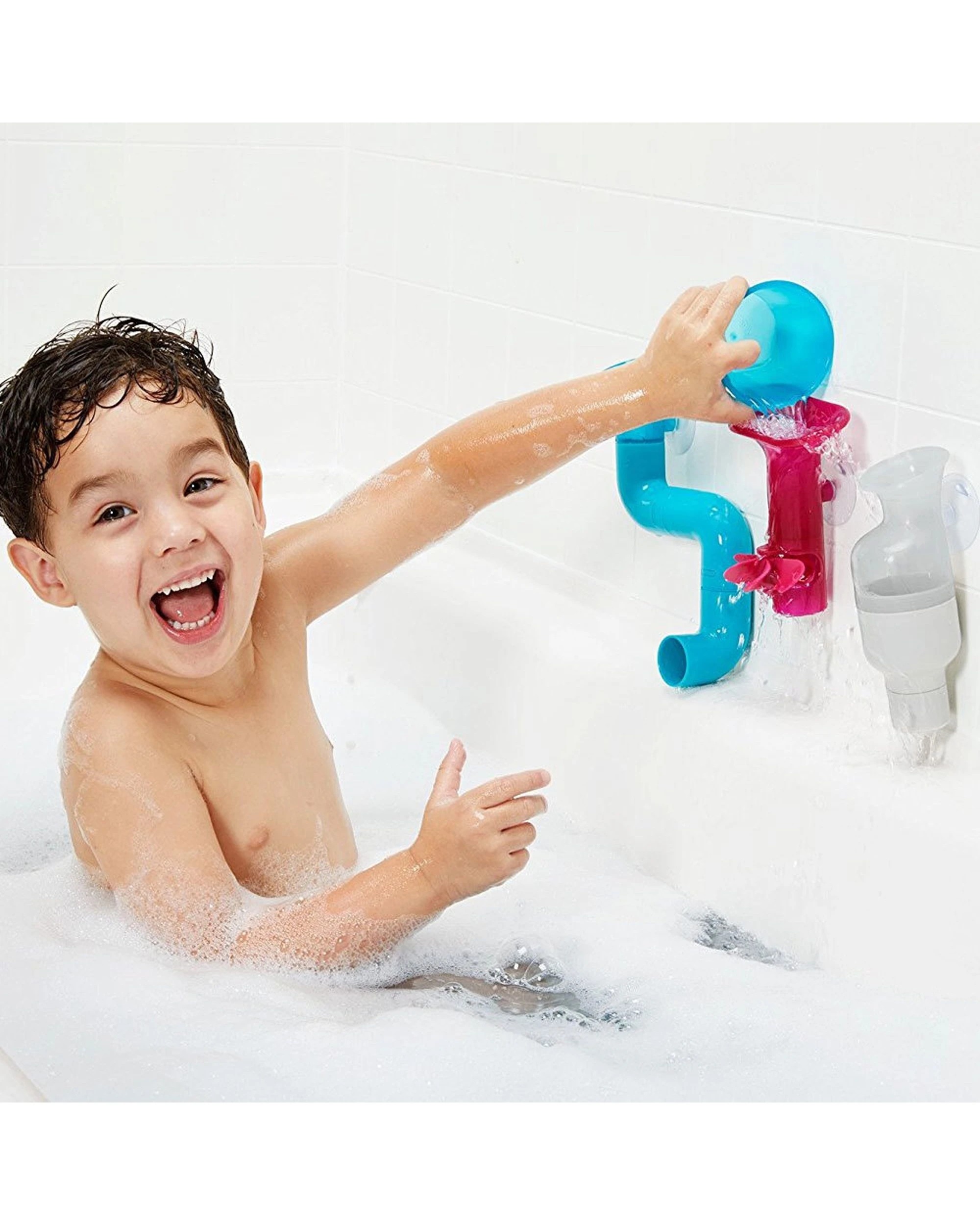 5 Boon Tubes 3pc Building Bath Toy Set - Multi, 5 of 5