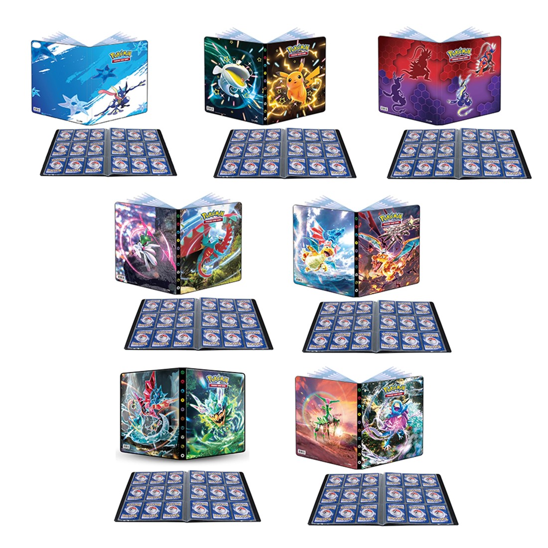 8 Pokemon Trading Card Game Ultra Pro's 9-Pocket Portfolio - Assorted, 8 of 8