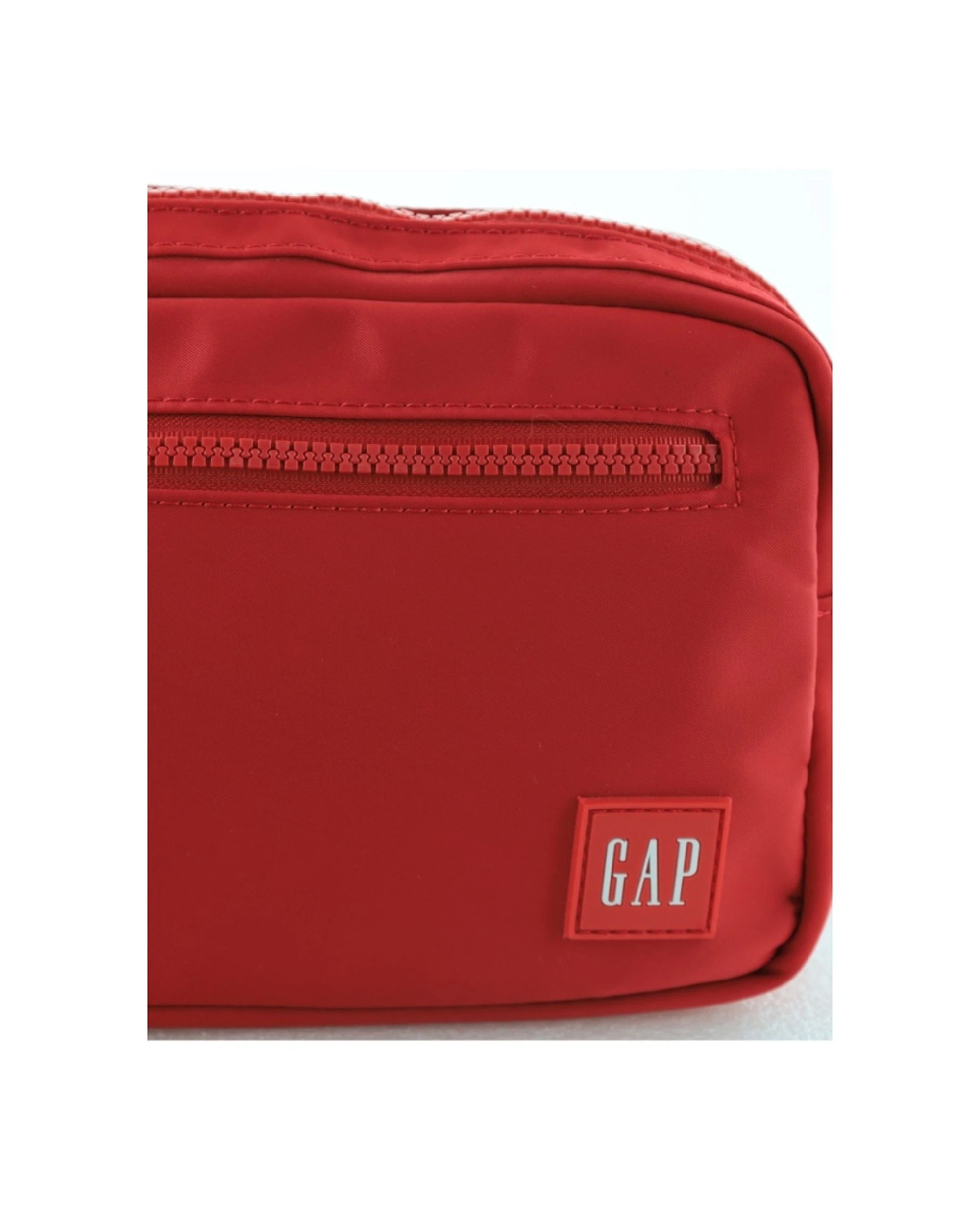 6 GAP Women's Nylon Shoulder Crossbody Bag With Secure Zip 25x19cm - Red, 6 of 6