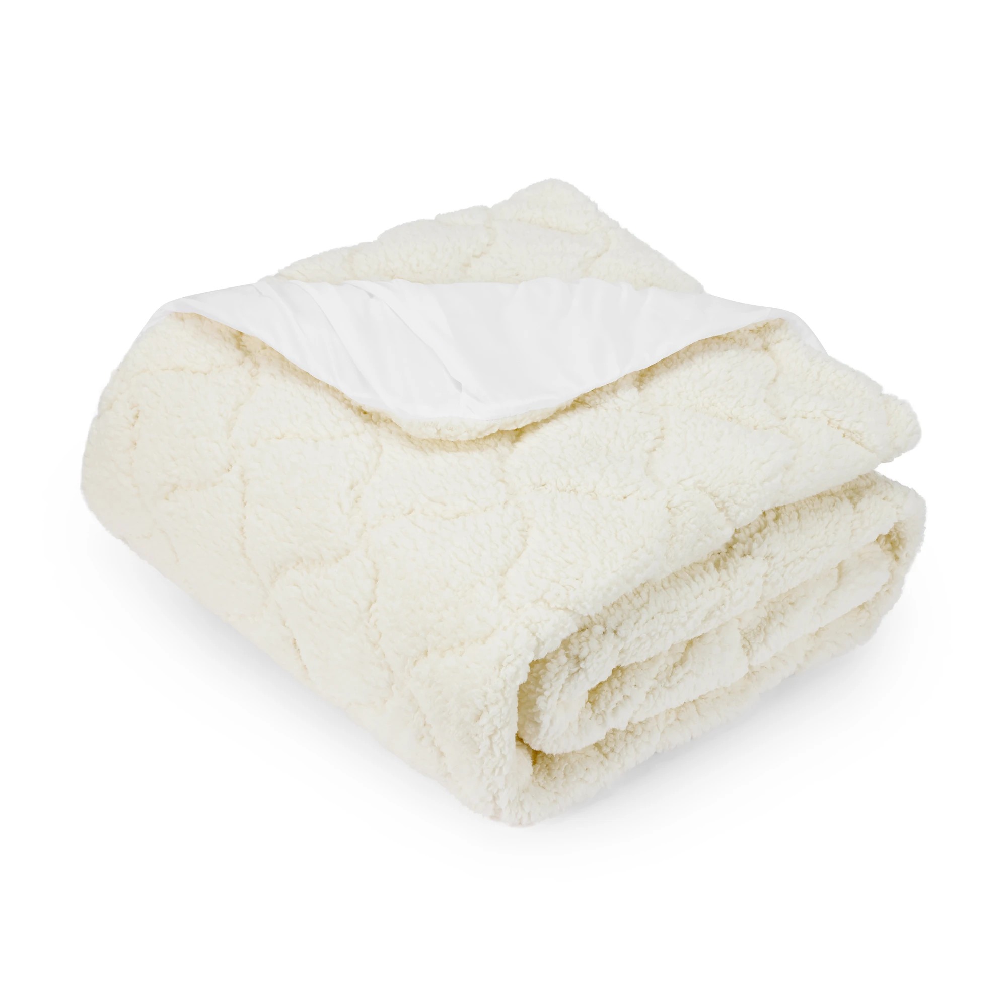 2 Winter Sherpa Underlay - Double Bed, Beige, 2 of 5