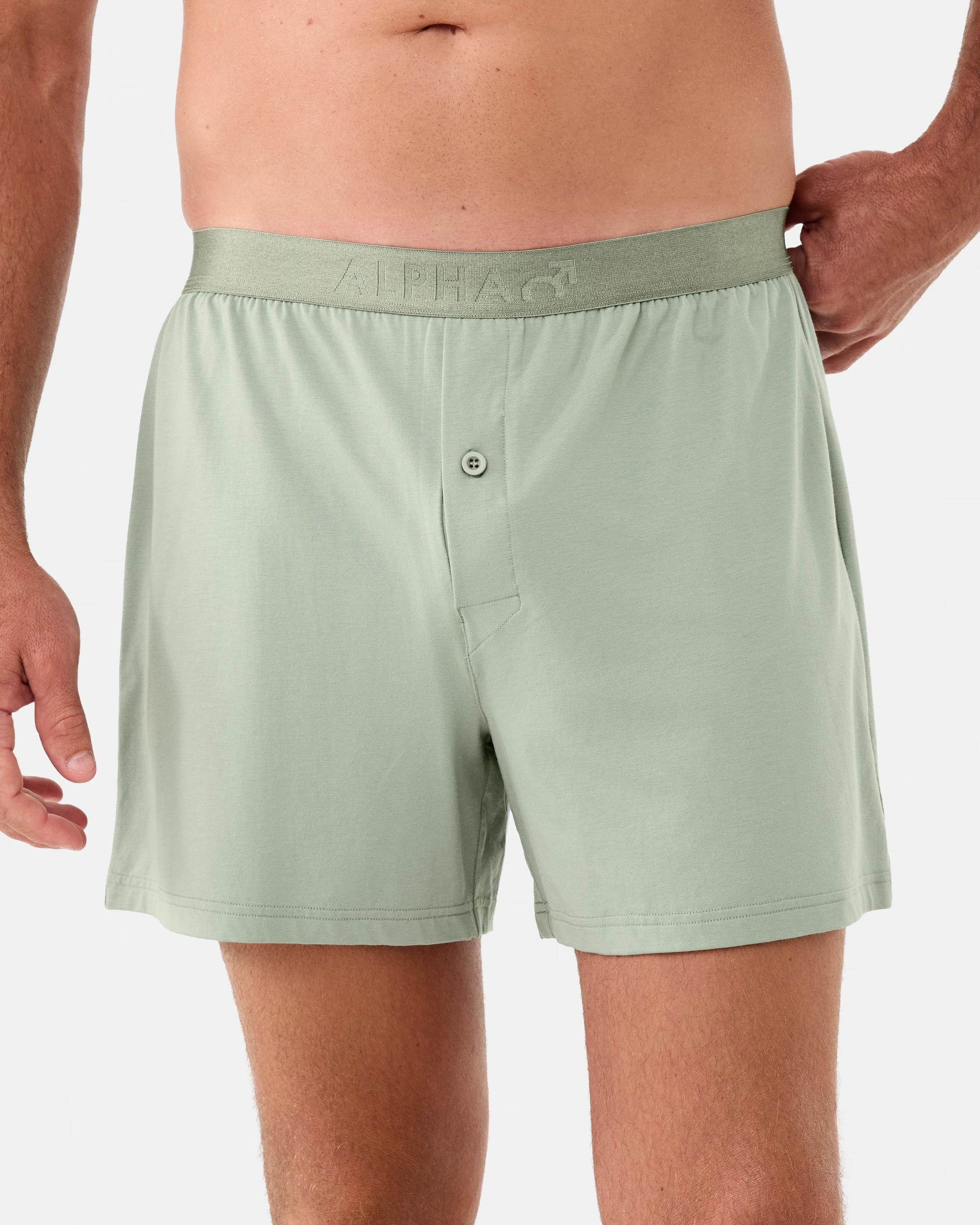2 3 Pack Cotton Modal Boxers Grn Forest, 2 of 8