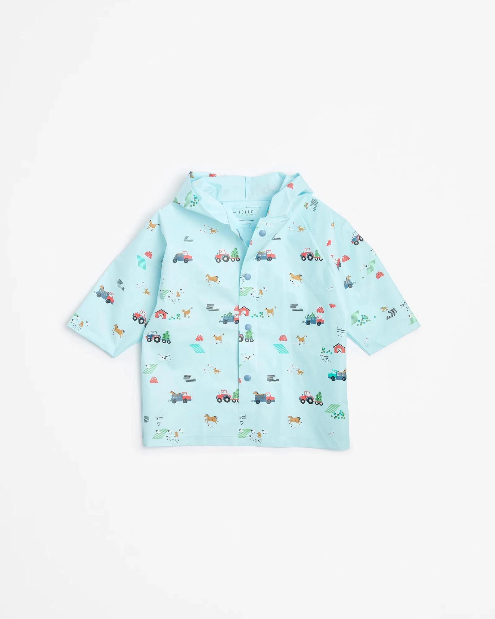 1 Target Kids Print Raincoat FARM PRINT, 1 of 3
