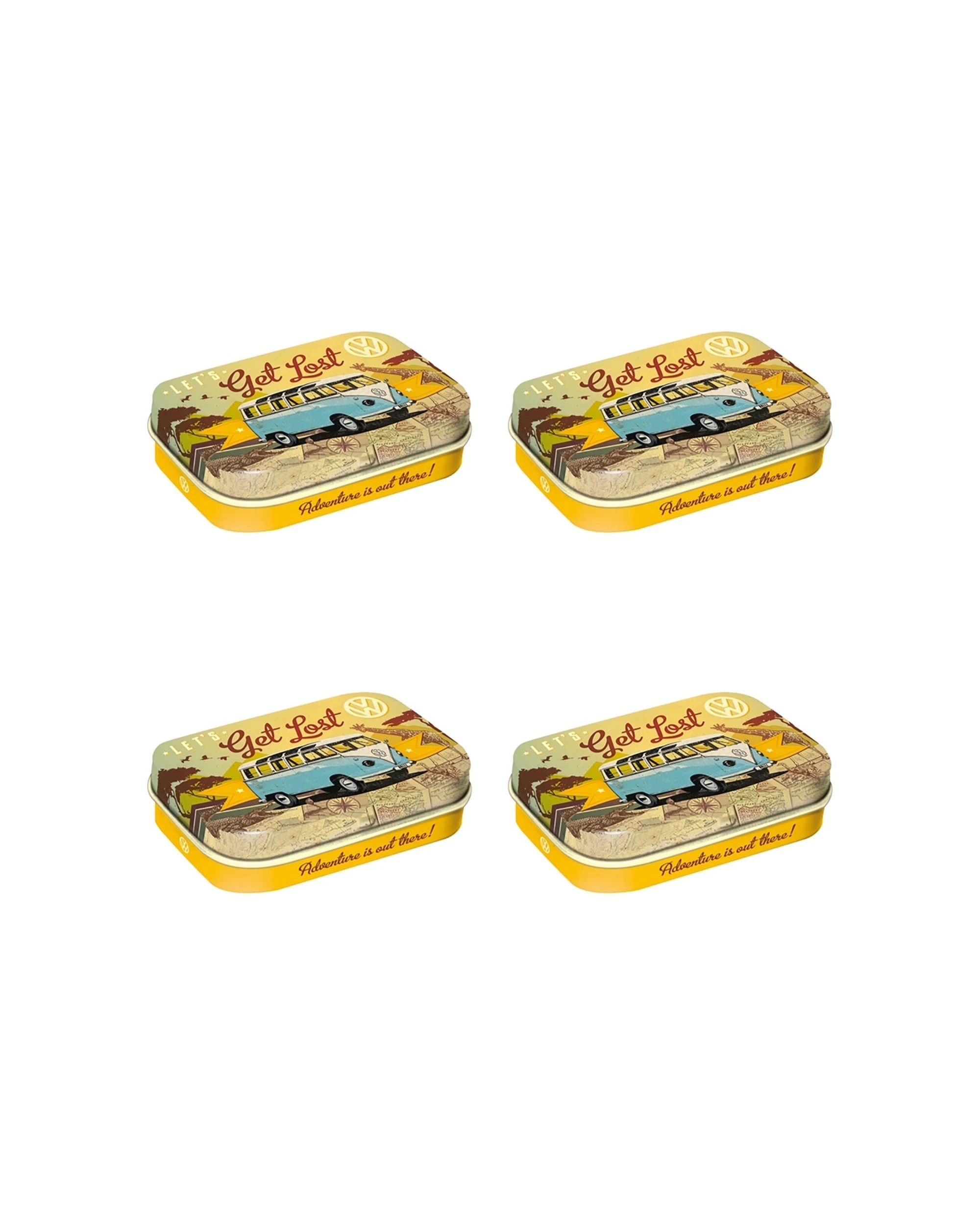 Nostalgic-Art 4PK Pocket Box with Mints - VW Get Lost - Yellow - Kmart