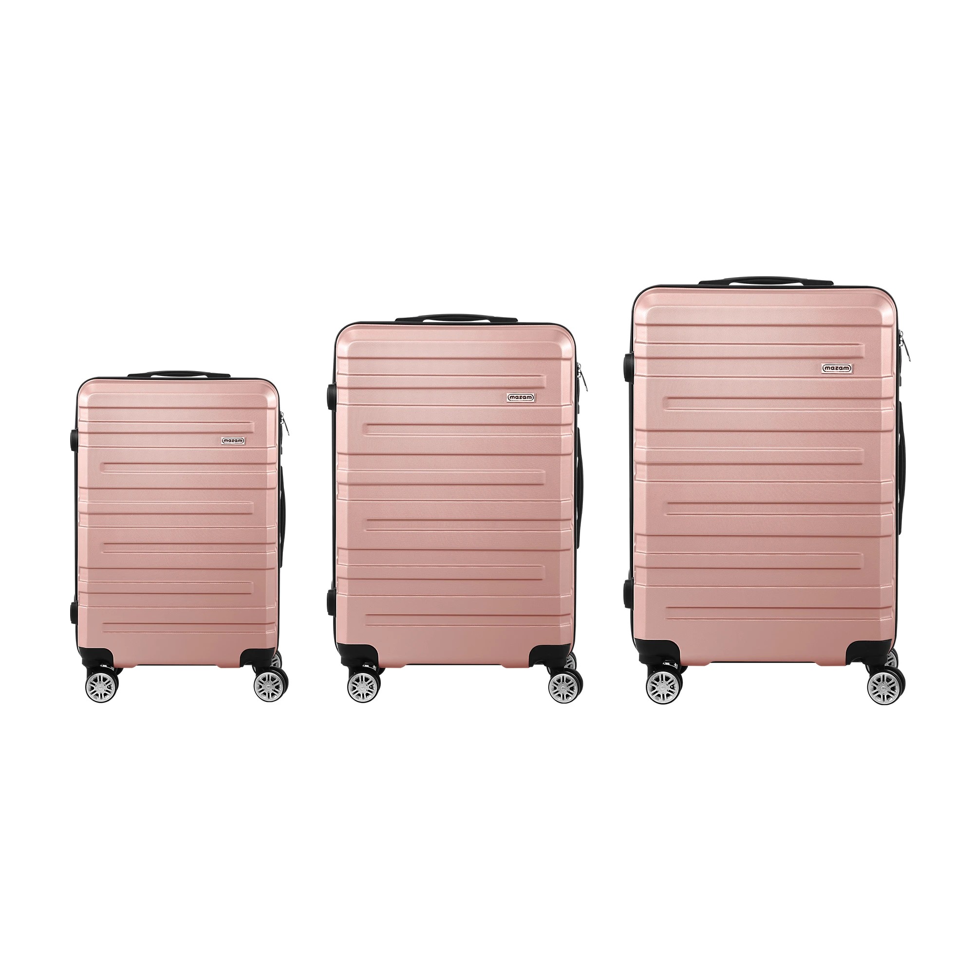 6 Mazam 3PCS Luggage Suitcase Trolley Set Travel TSA Lock ABS Hard Case - Pink, 6 of 10