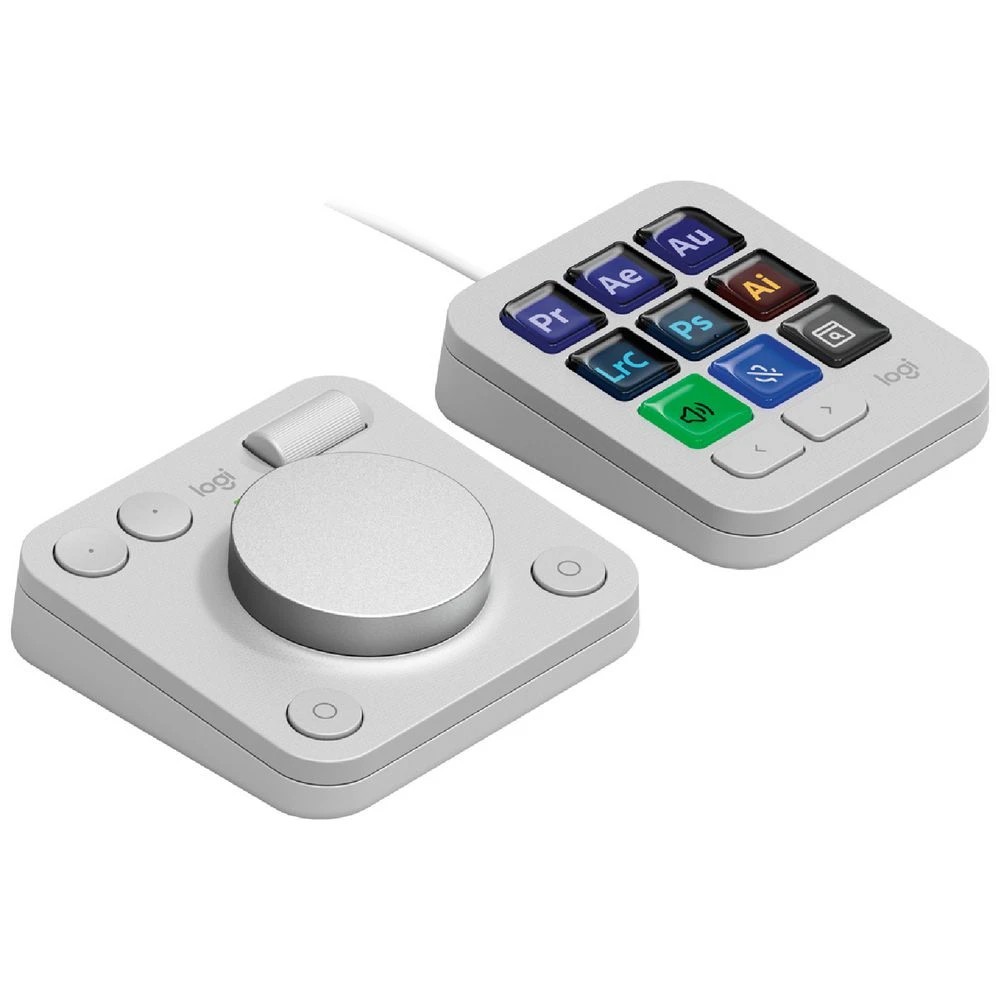 3 Logitech MX Creative Console Pale Grey, 3 of 7