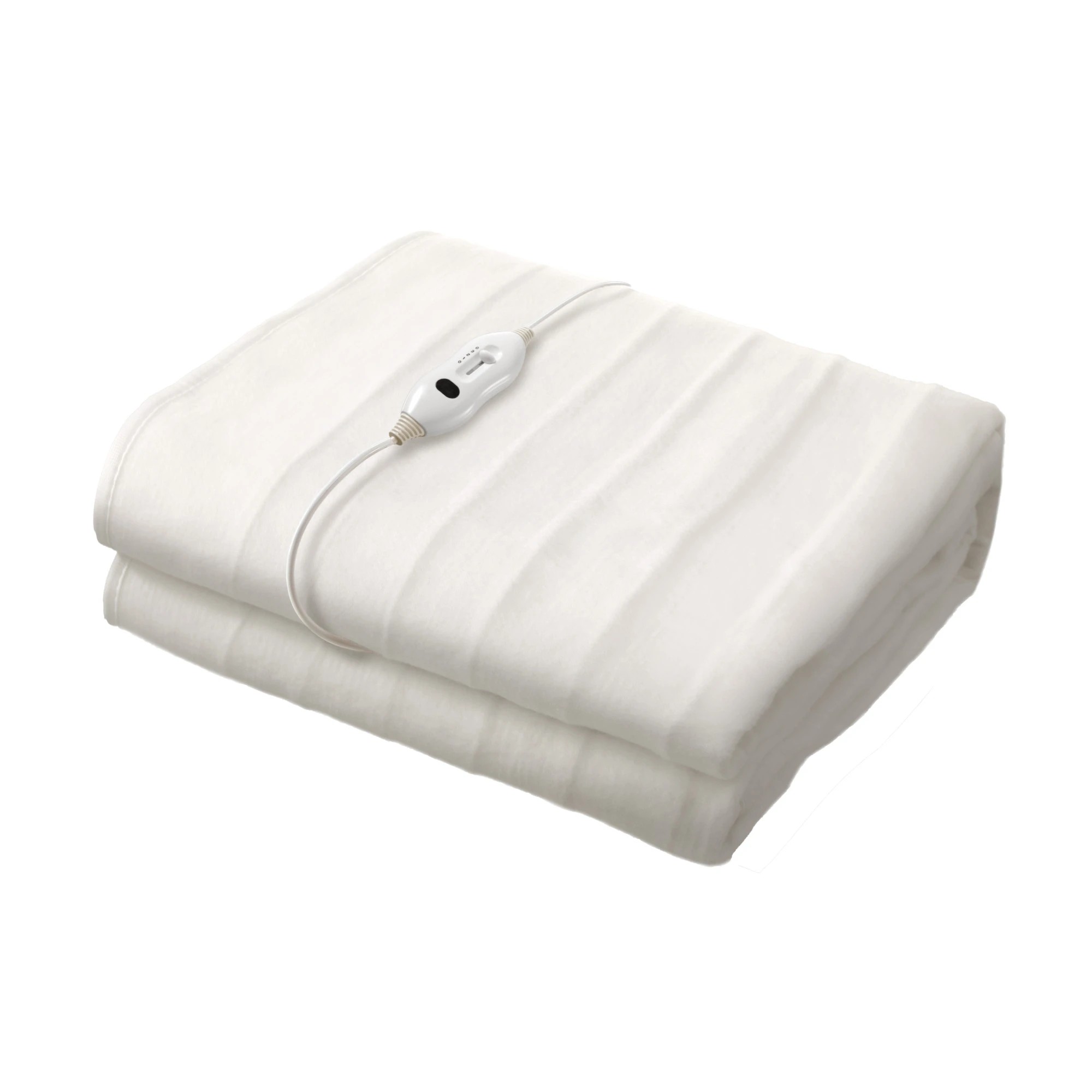 1 Bedra Bedding Electric Blanket Fully Fitted Polyester Heated Underlay Washable Single - Single Bed - White, 1 of 10