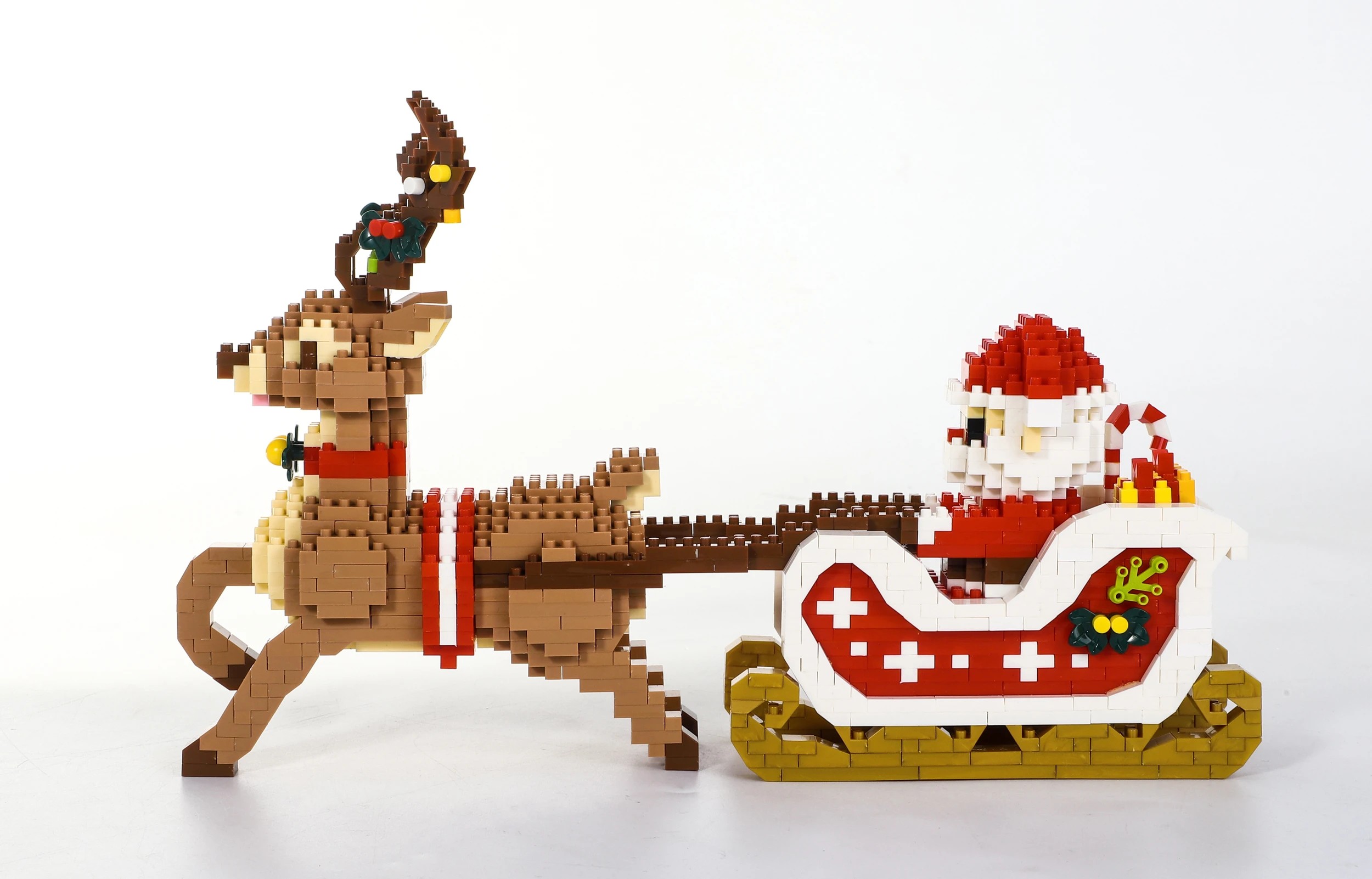 2 1375 Piece Mini Blocks: Reindeer & Santa, 2 of 6