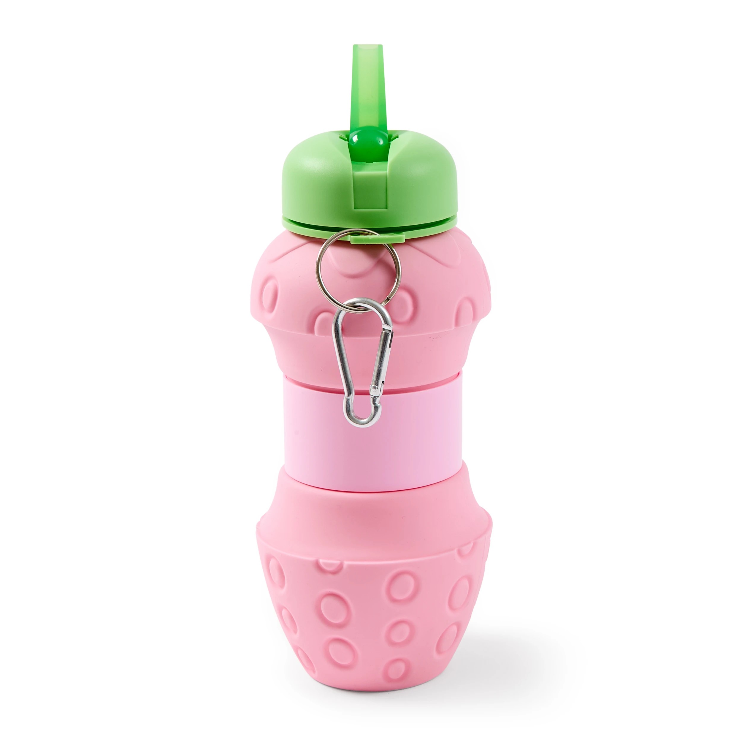 4 600ml Pop-Up Collapsible Drink Bottle - Strawberry, 4 of 10
