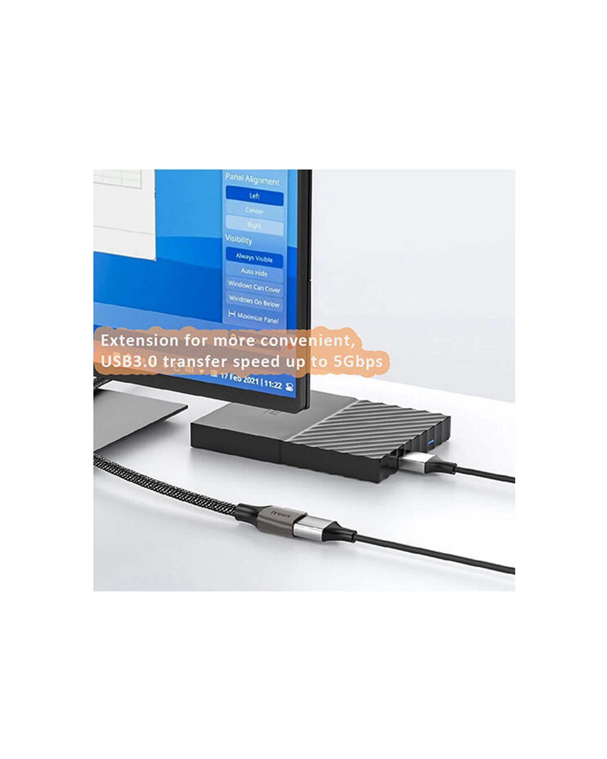3 Sansai Heavy Duty USB 3.0 Extension Cable USB A Male To Female 2m - Multi, 3 of 3