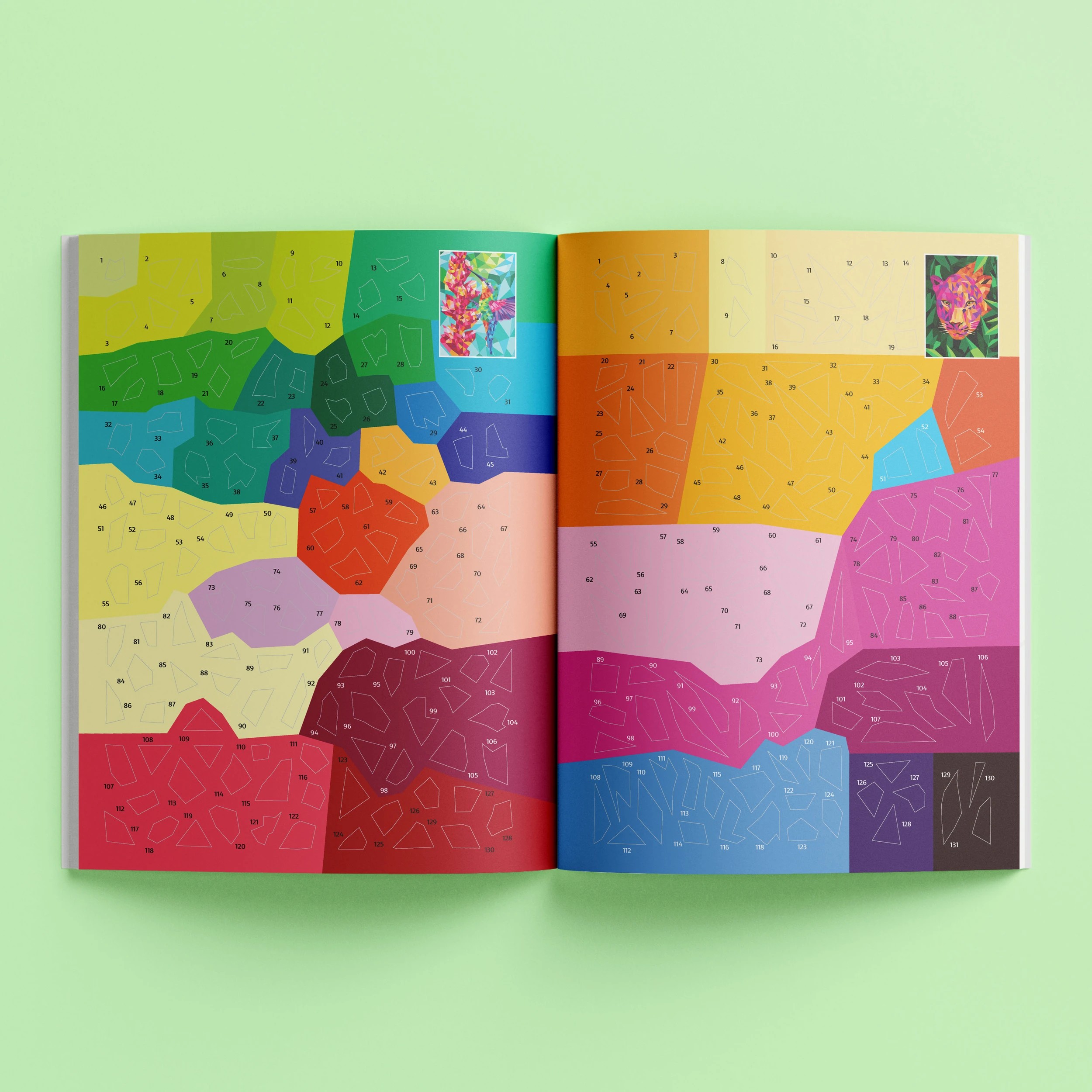 4 Kaleidoscope Sticker Mosaics: Neon Jungle​ - Book, 4 of 5