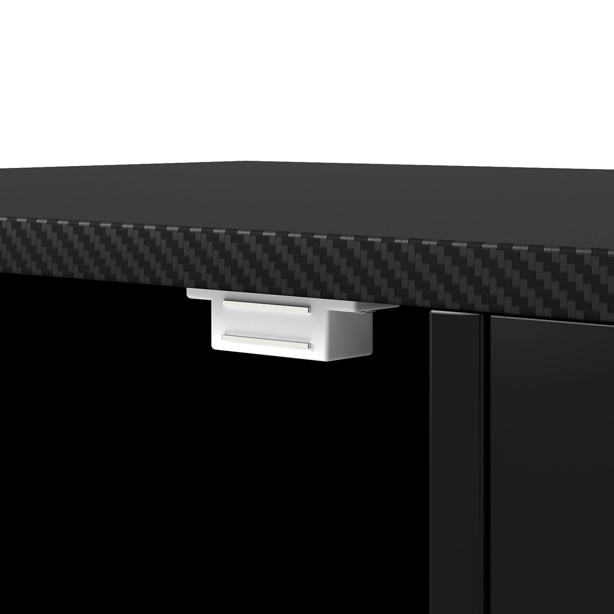 6 Levede TV Entertainment Unit  with LED 140cm - Black, 6 of 10