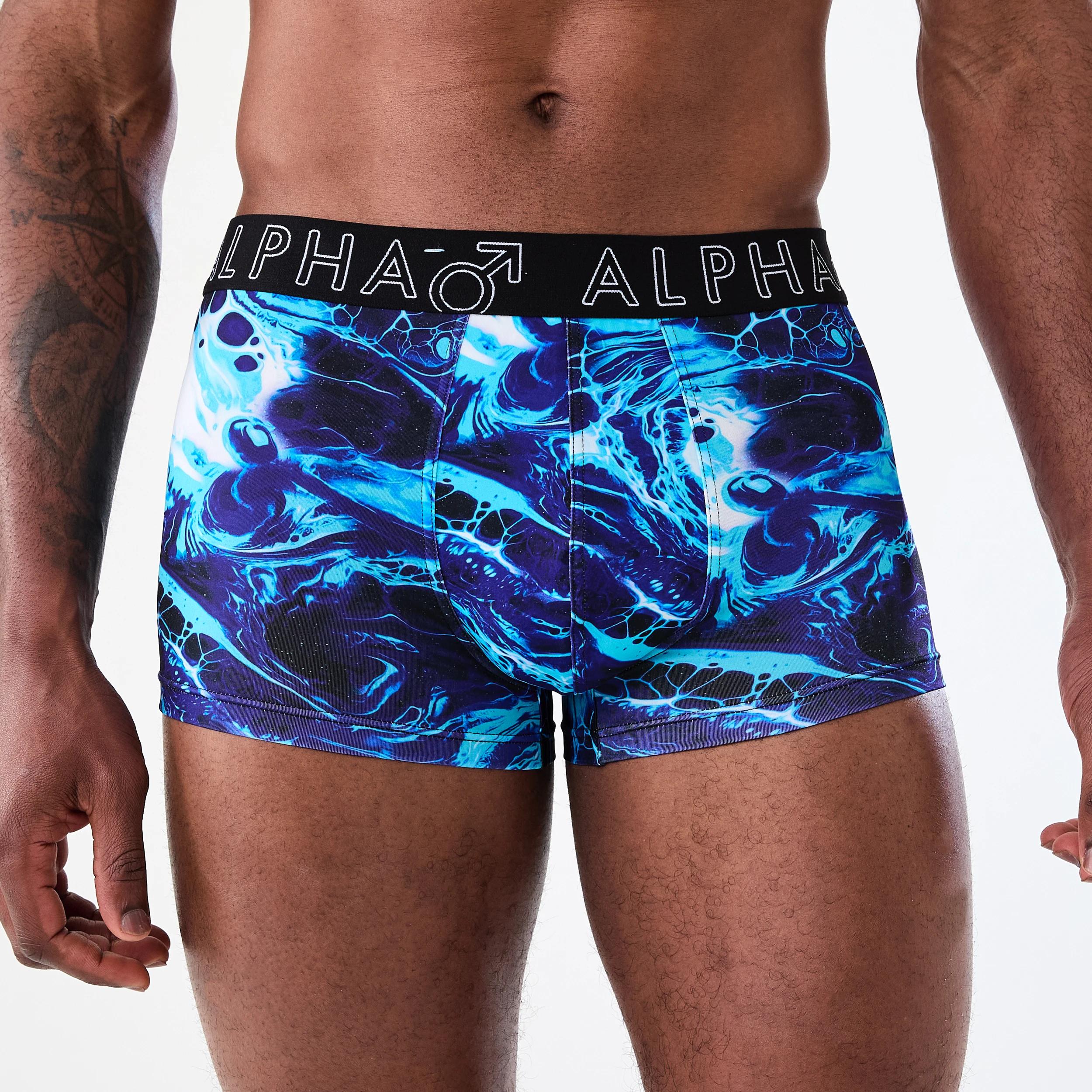 4 3 Pack Microfibre Trunks ABSTRACT OIL, 4 of 9