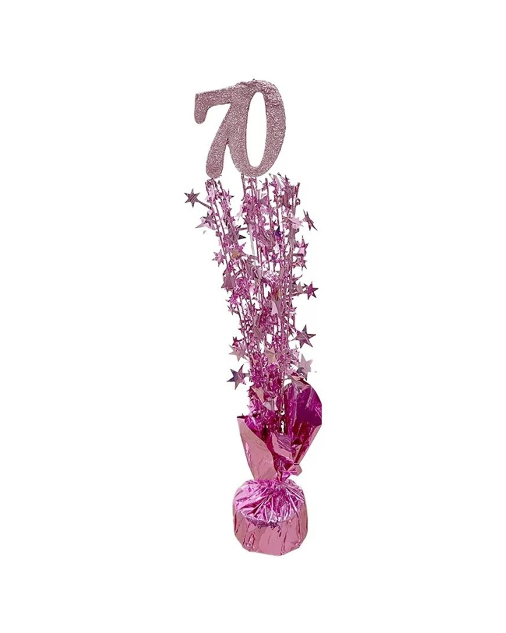 1 Party Maker Centrepiece Table Decoration 70th Birthday - Pink, 1 of 1