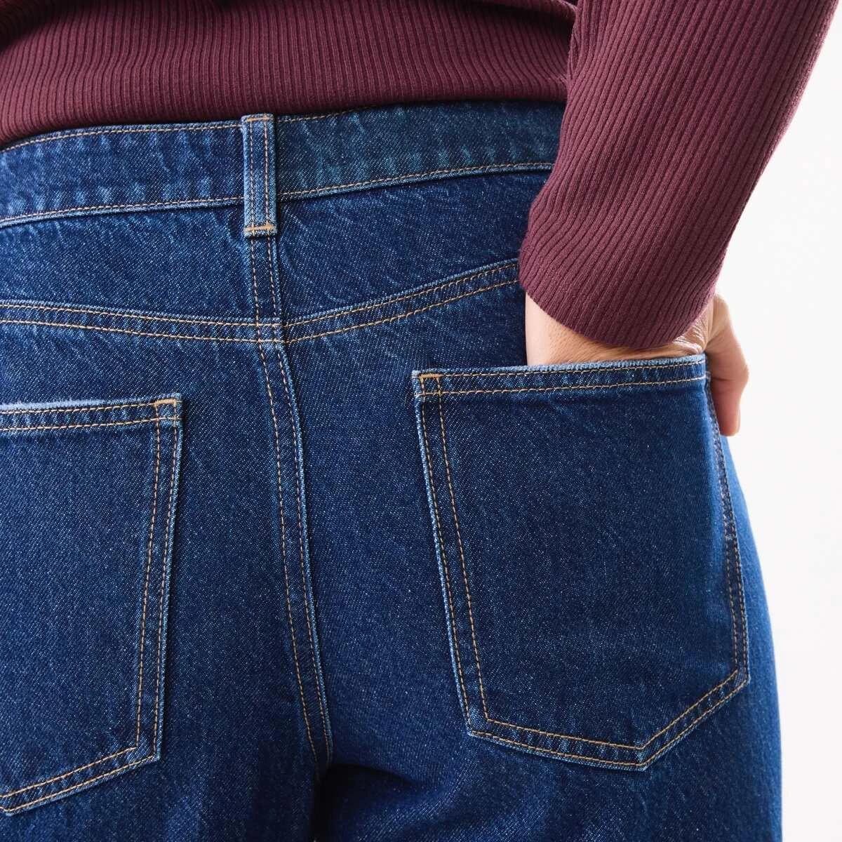 7 Cuffed Hem Jeans Dark Wash, 7 of 7
