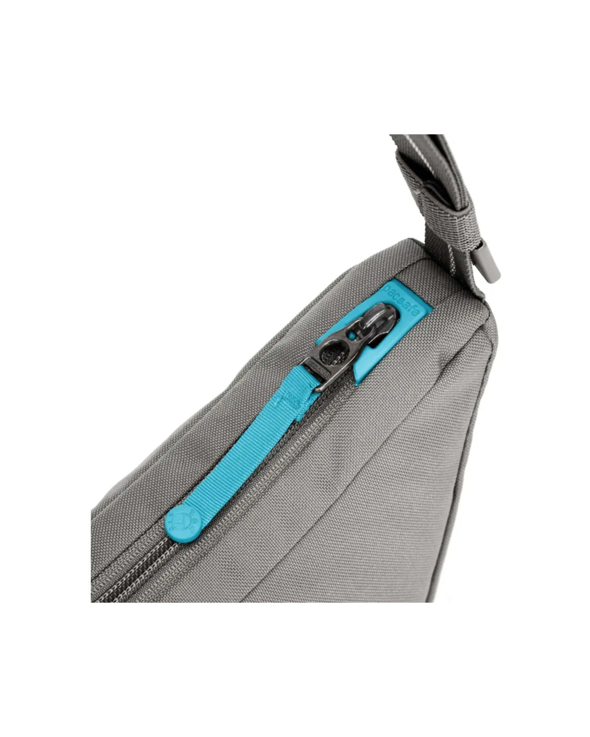 8 Pacsafe Go Anti-Theft Lunar Crossbody Bag RFIDsafe TurnNLock Cut Resistant Stone - Grey, 8 of 8