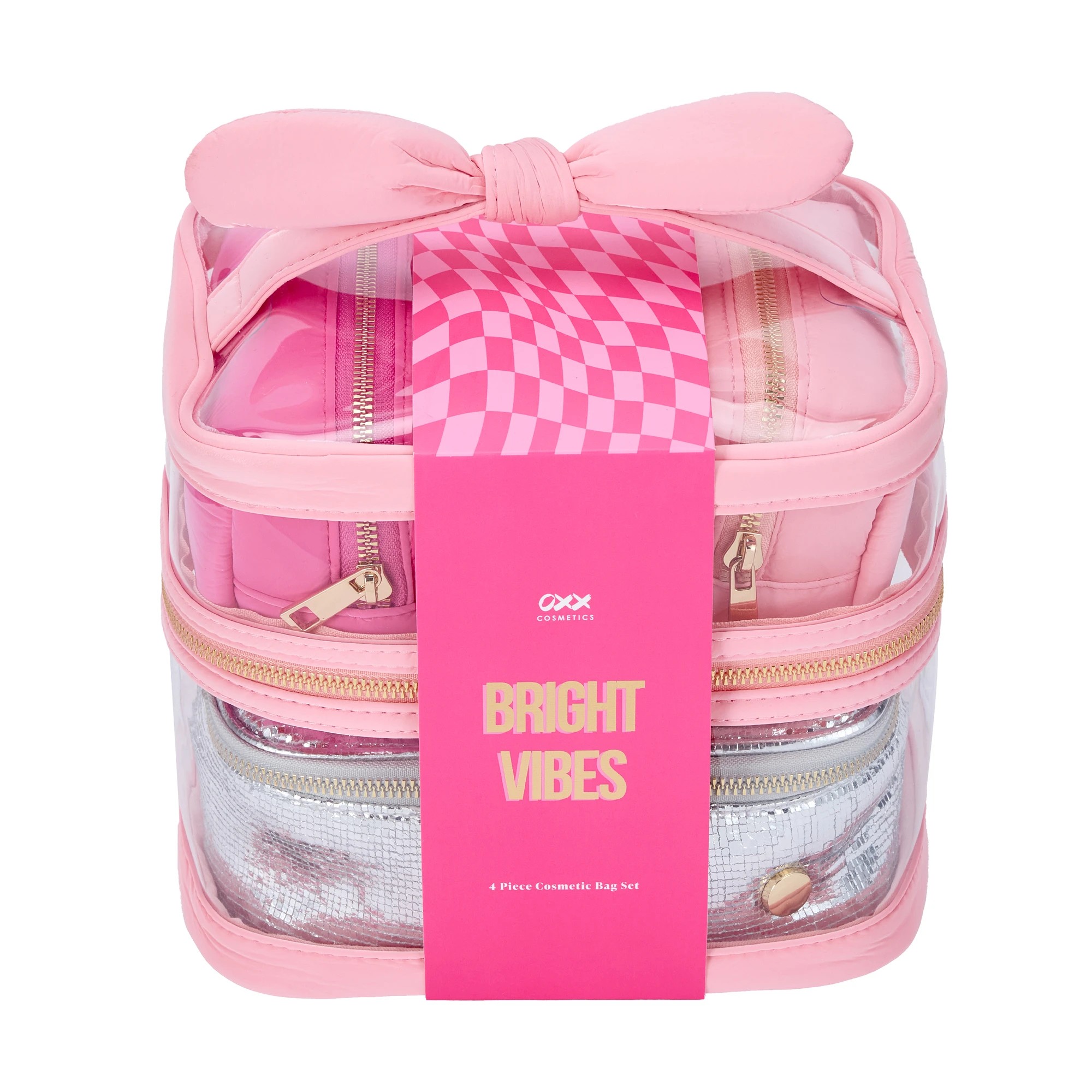 8 OXX Cosmetics 4 Piece Cosmetic Bag Set - Bright Vibes, 8 of 8