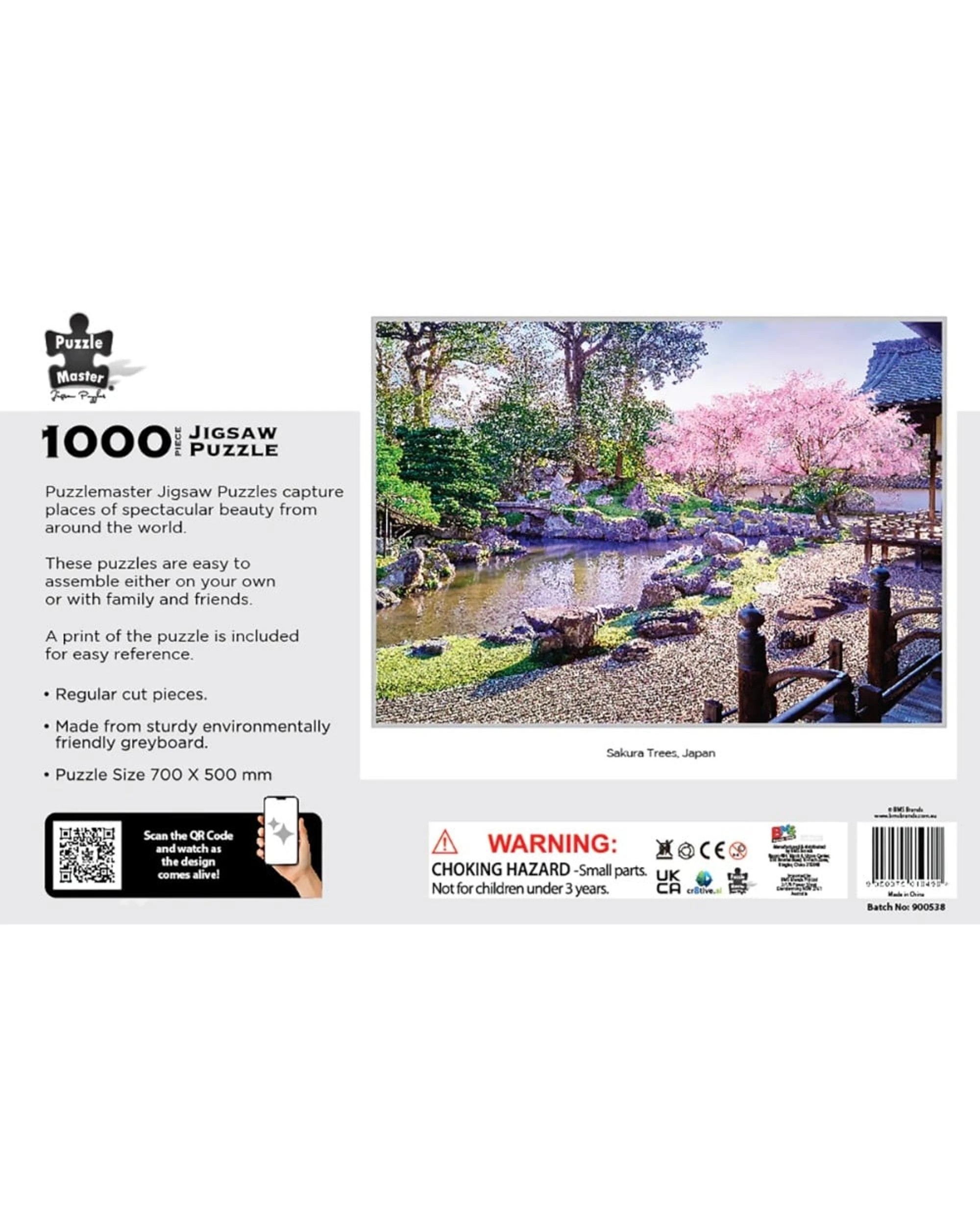 3 Puzzle Master Sakura Trees Japan AR Edition 1000 Piece Jigsaw Puzzle, 3 of 7
