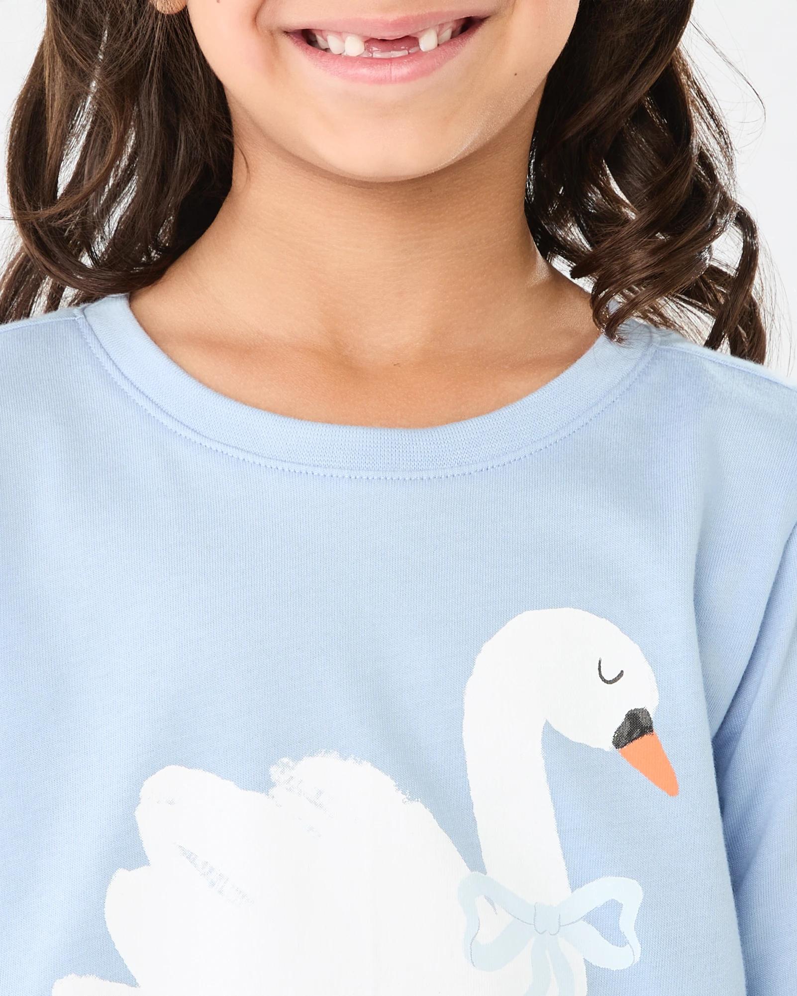 4 Print T-shirt Blue Swan, 4 of 8