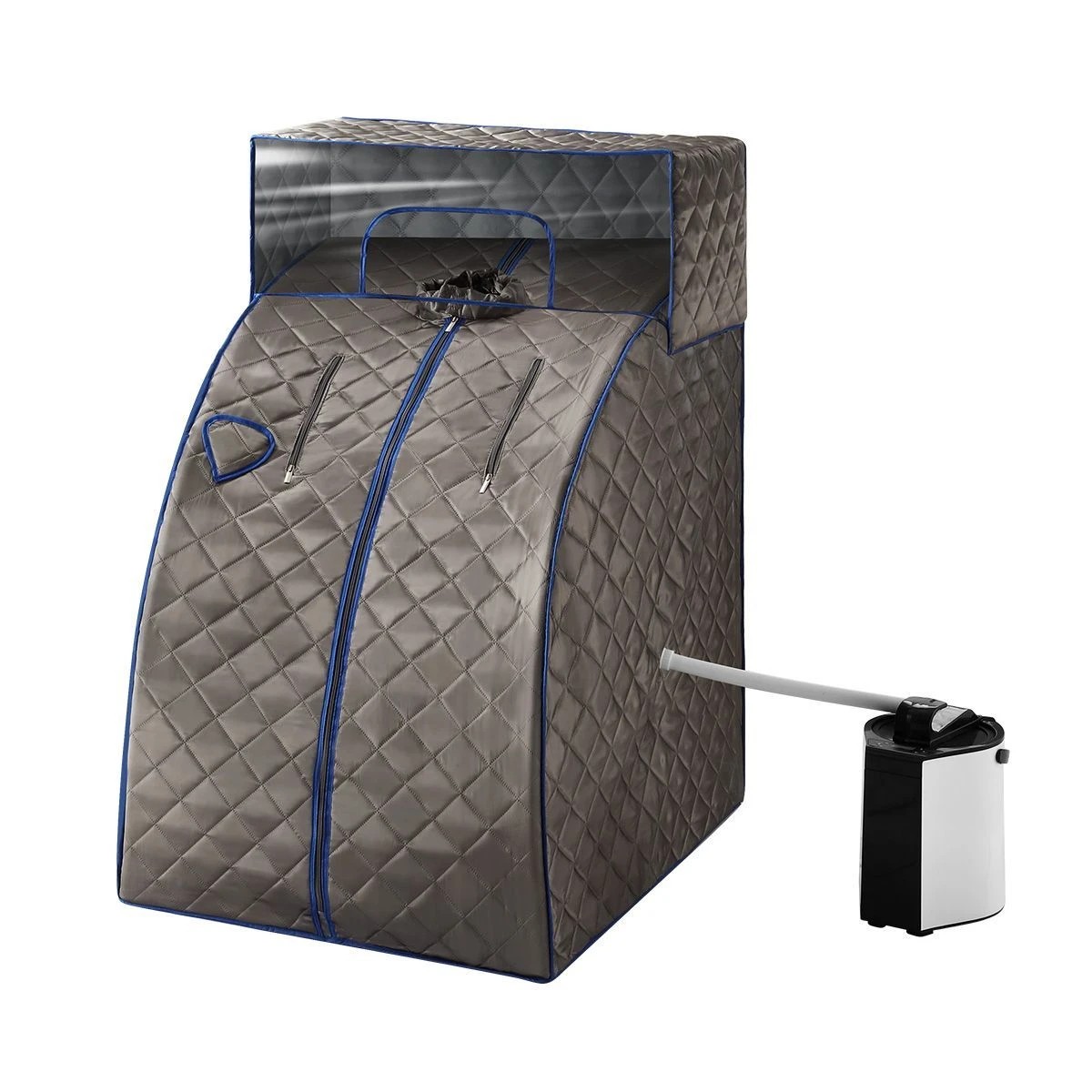 1 Maxkon Portable Steam Sauna Home Full Body Spa Set with Steam Pot Portable Chair & Remote Control, 1 of 3
