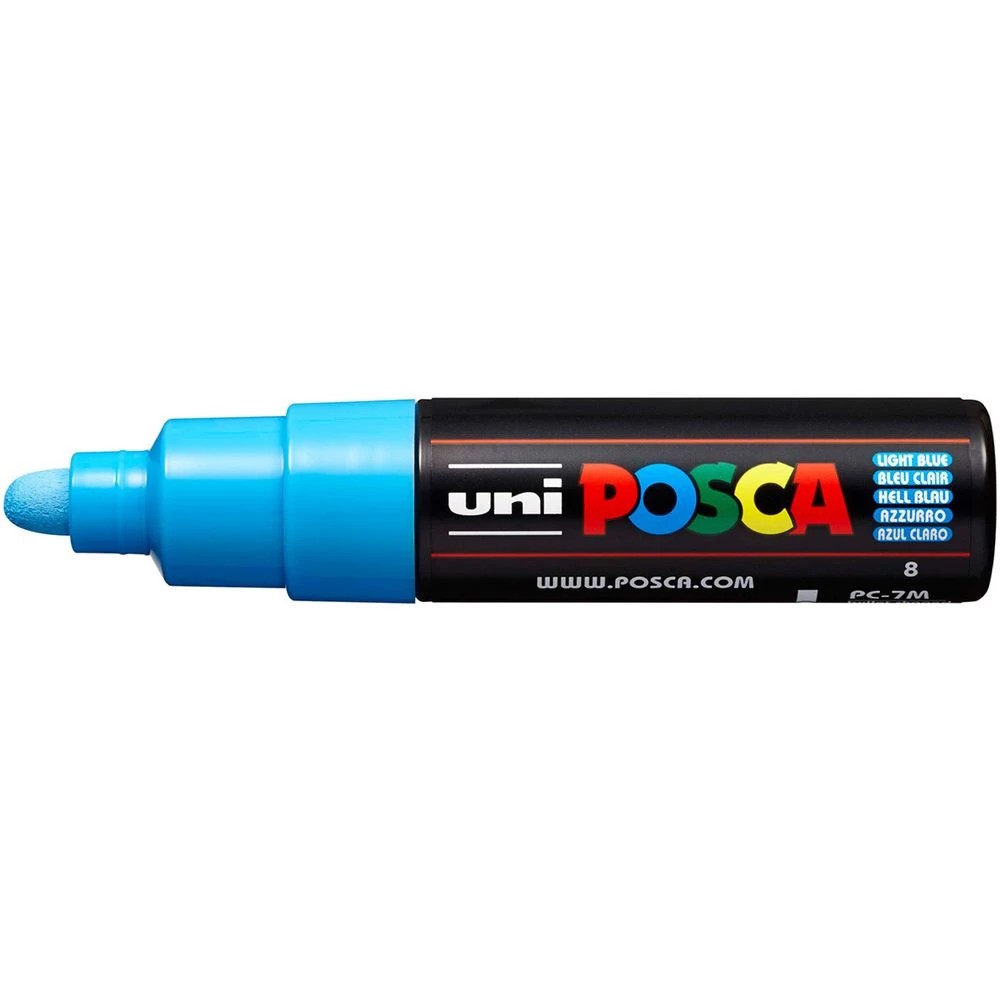 1 POSCA PC 7M Paint Marker Light Blue, 1 of 9