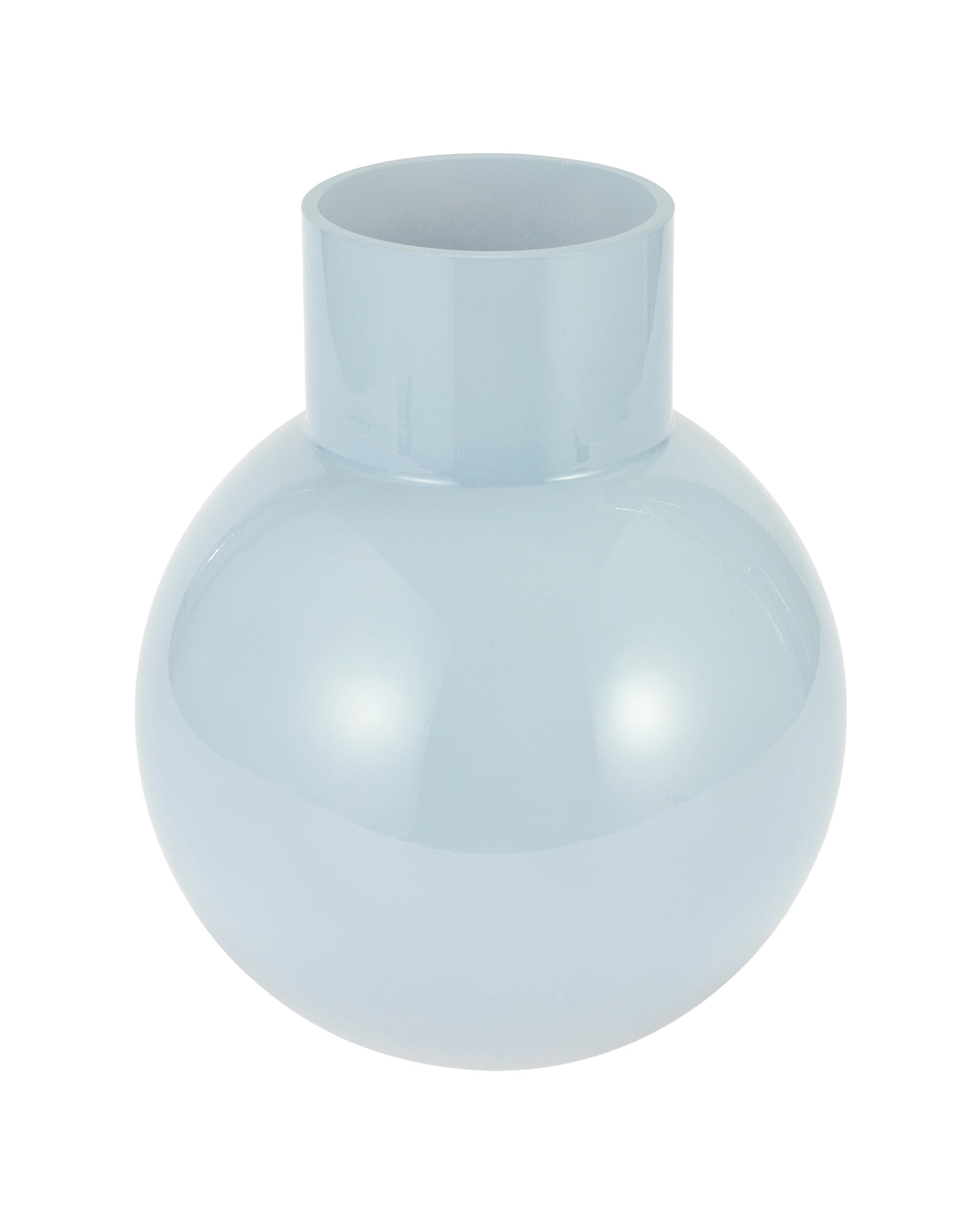 3 Blue Tiered Rounded Glass Vase, 3 of 5