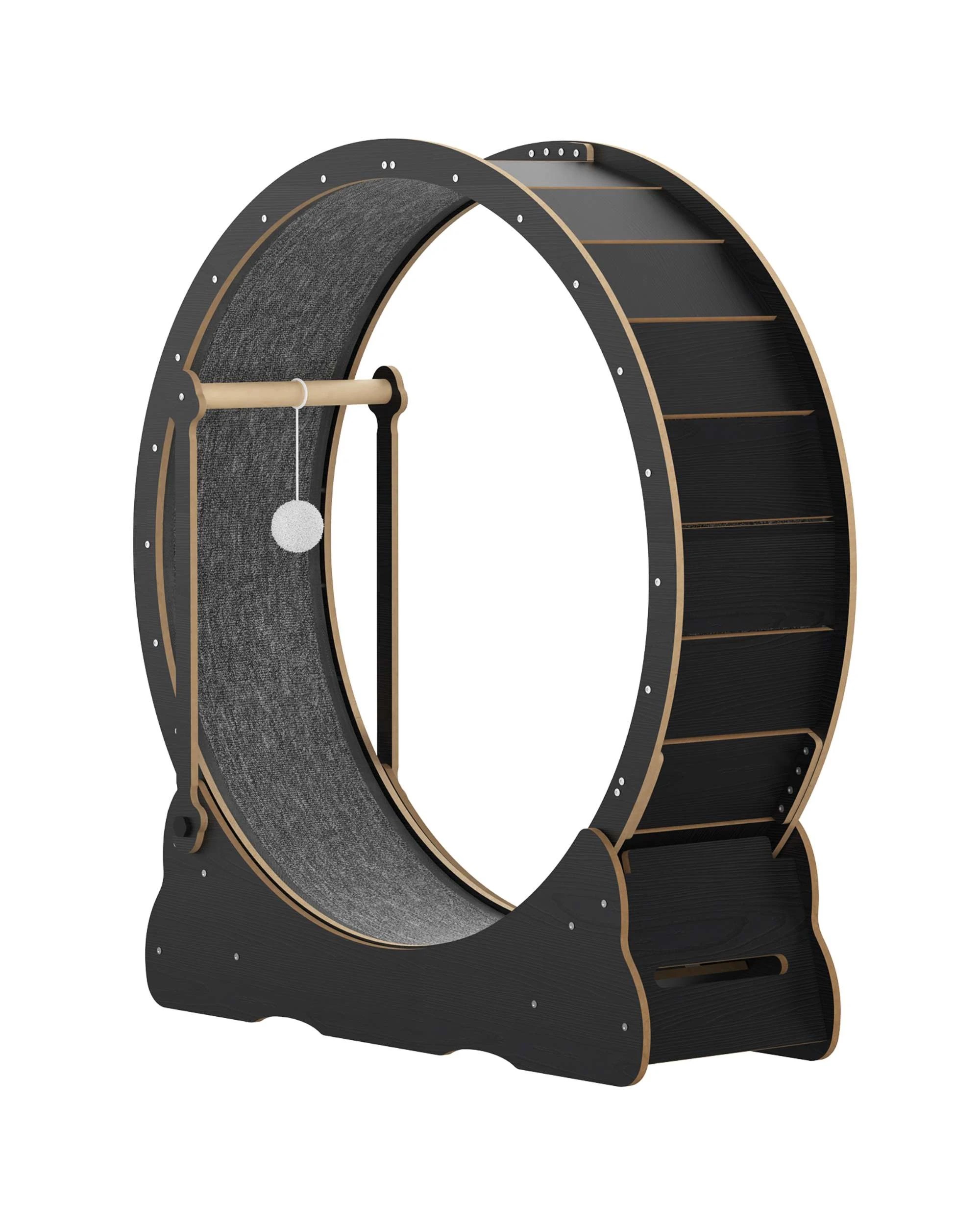 1 Advwin All-in-One Cat Exercise Wheel With Teaser Pet Treadmill, 1 of 7