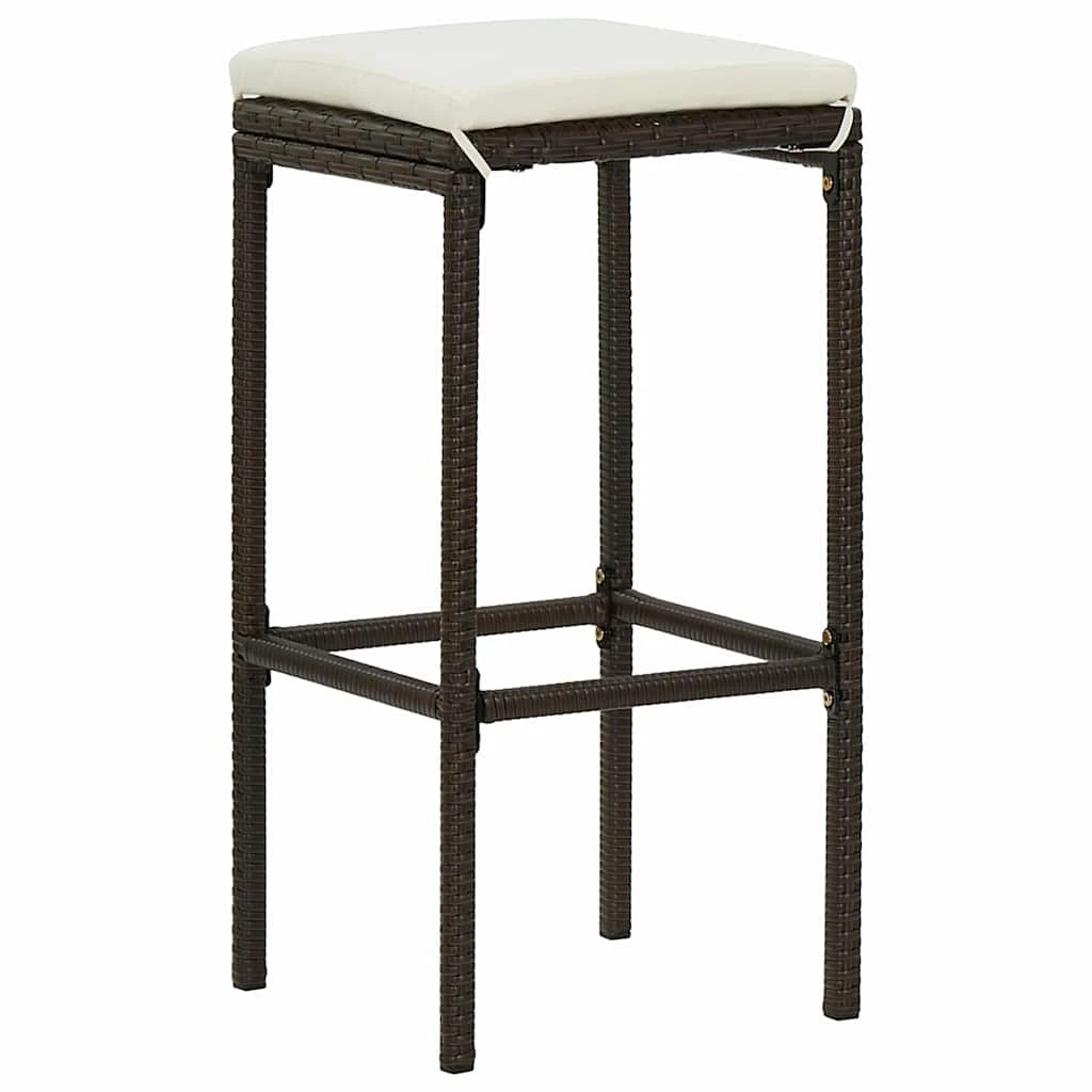 2 vidaXL Bar stool Footrest - Brown, 2 of 8