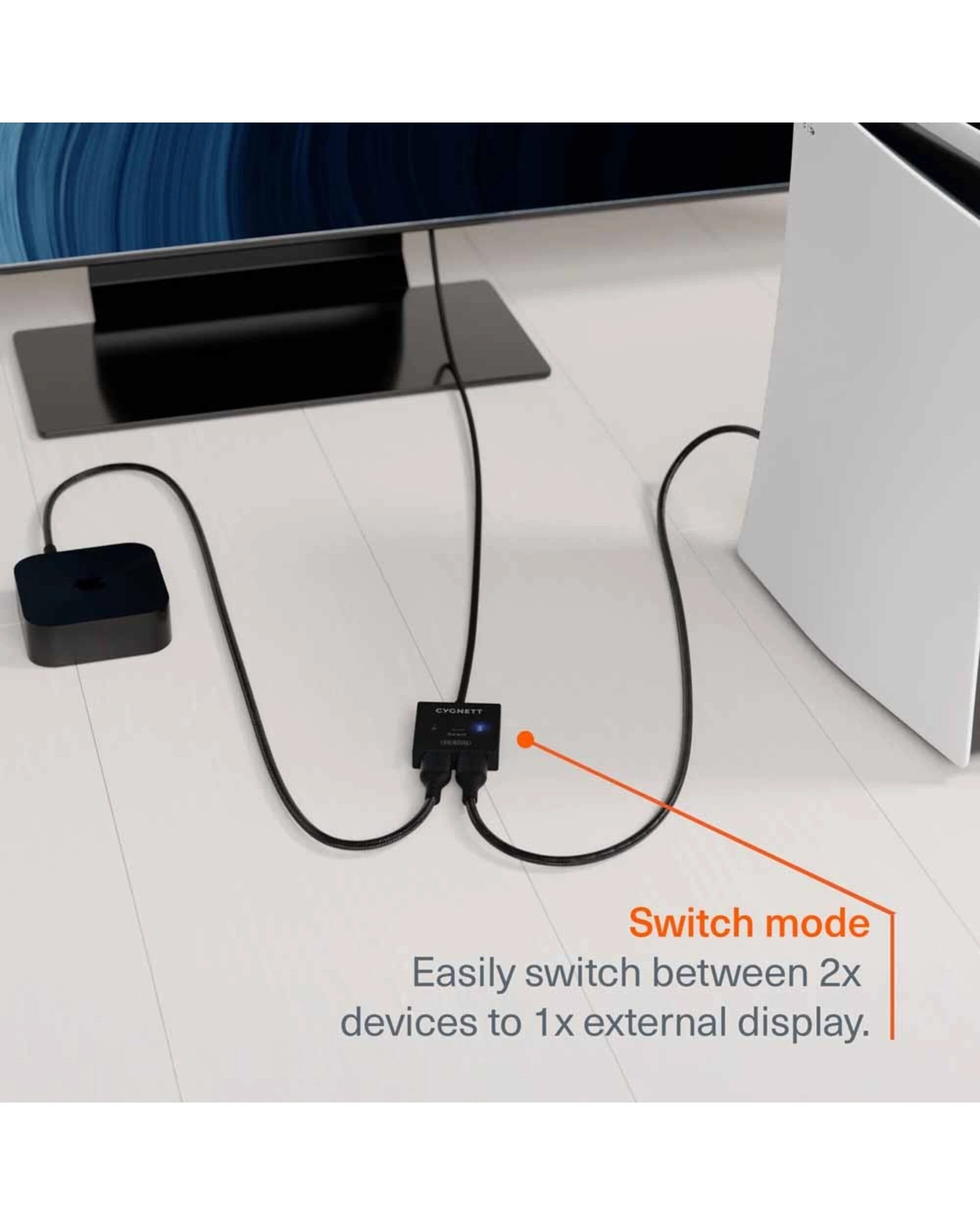 3 Cygnett - 2-in-1 Bi-Directional Dual HDMI Switcher, 3 of 5