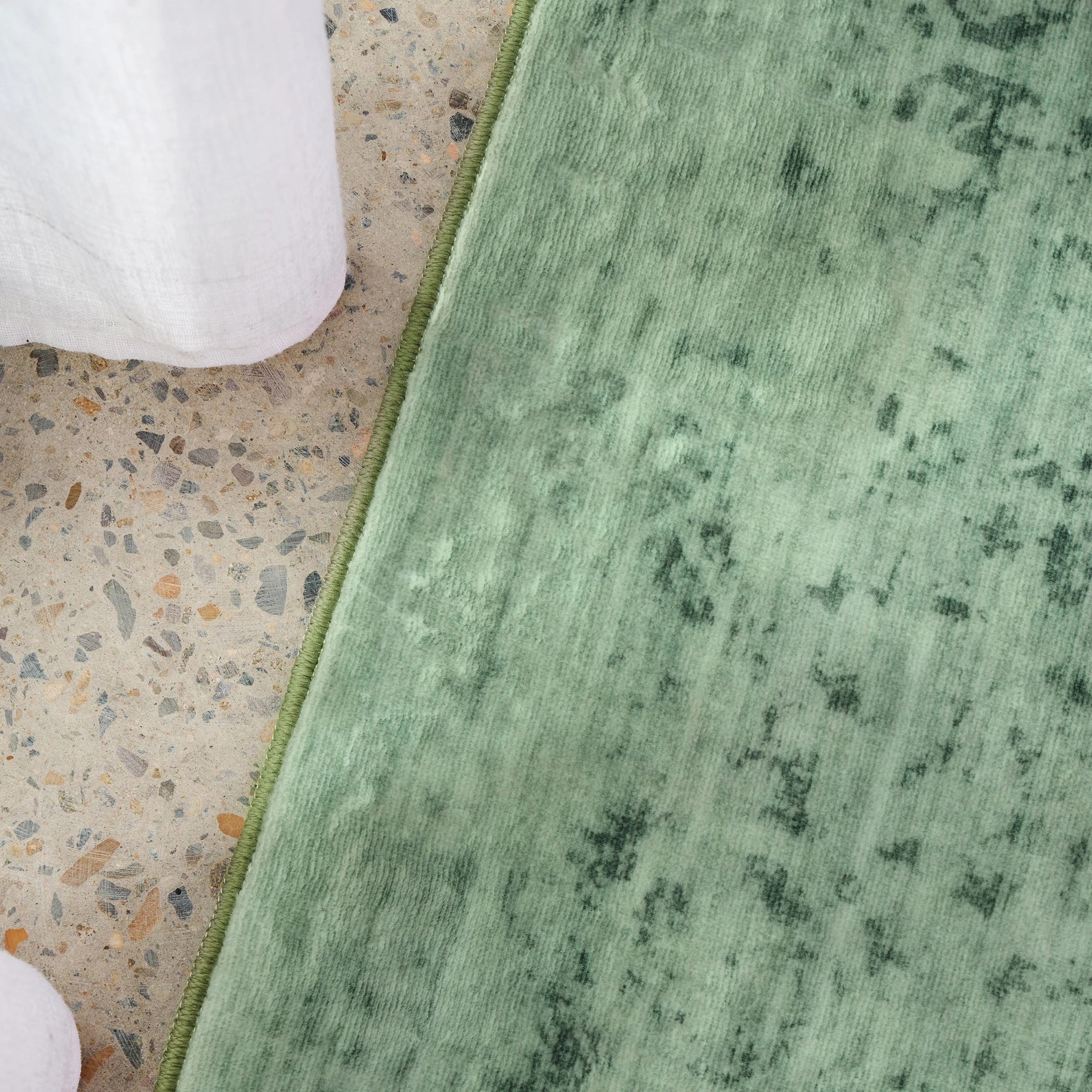 4 Common Ground Rugs Opaline Washable 220x150cm - Medium Floor Rug - Green, 4 of 9