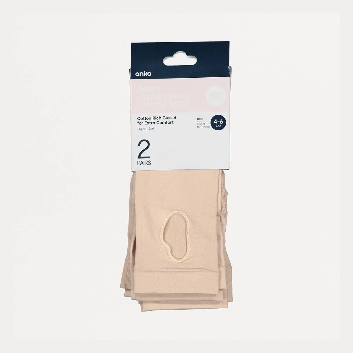 3 2 Pack Ballet Tights Beige, 3 of 3
