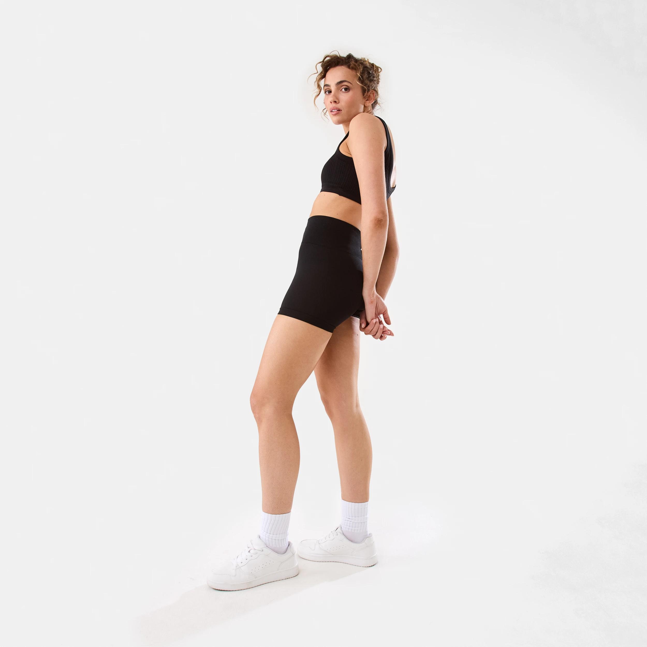3 Active Womens Tape Bike Shorts BLACK, 3 of 6