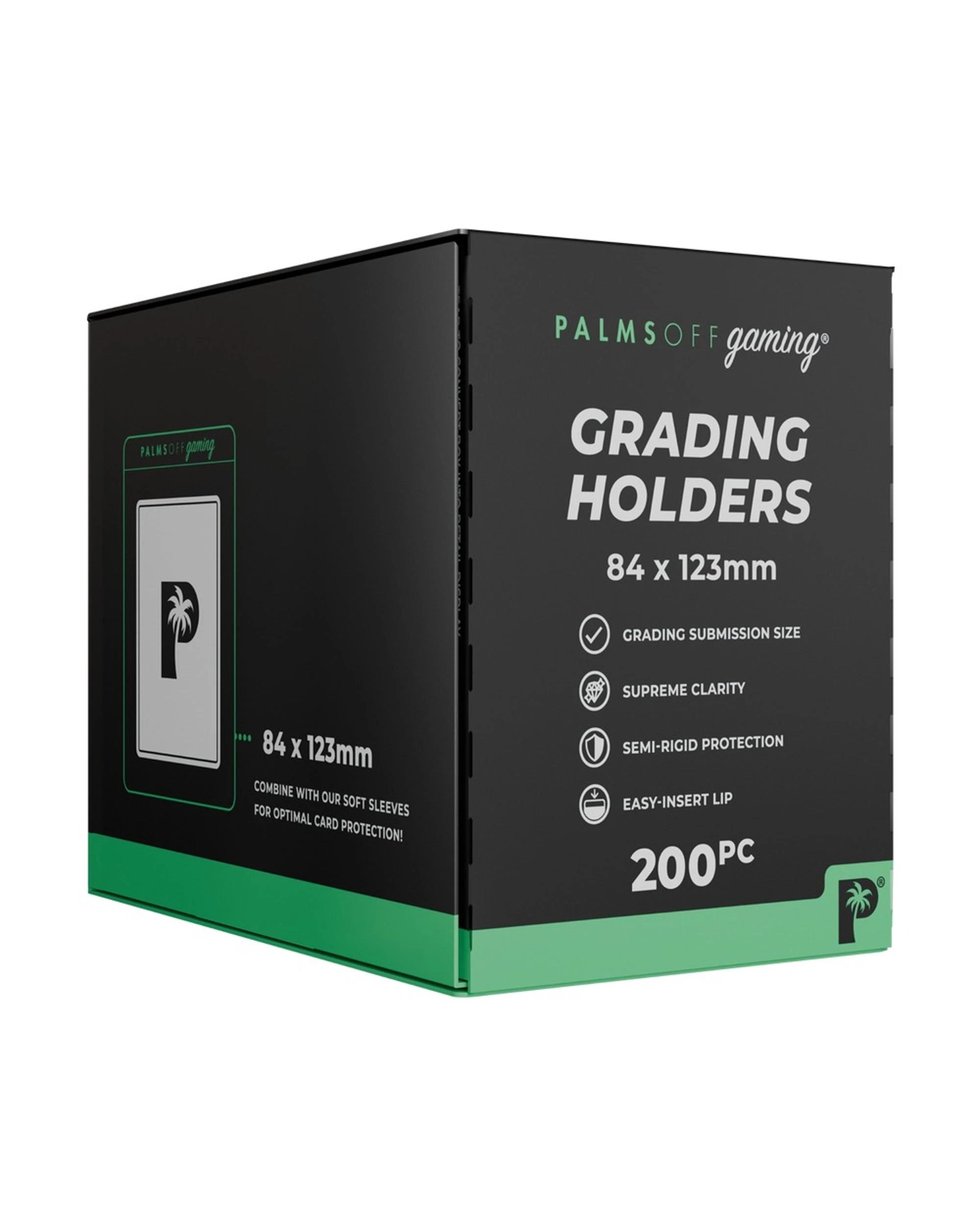1 Palms Off Gaming Grading Holders Semi Rigid 200pc - Clear, 1 of 4