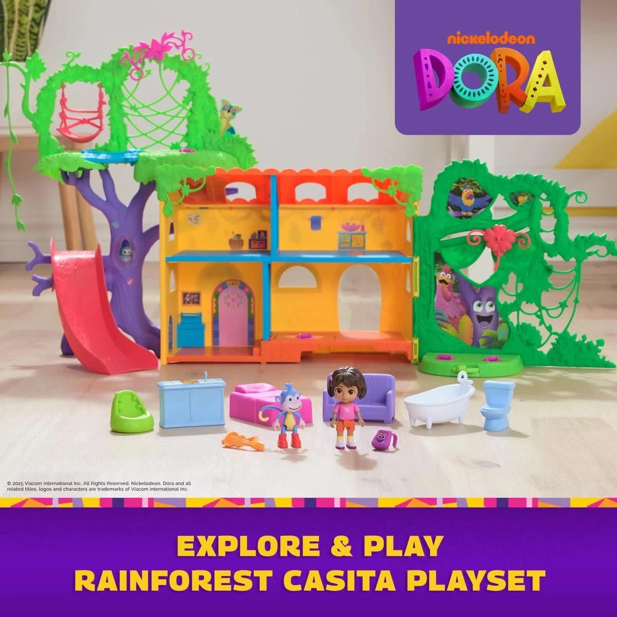 3 Nickelodeon Dora Explore & Play Rainforest Casita Playset, 3 of 11