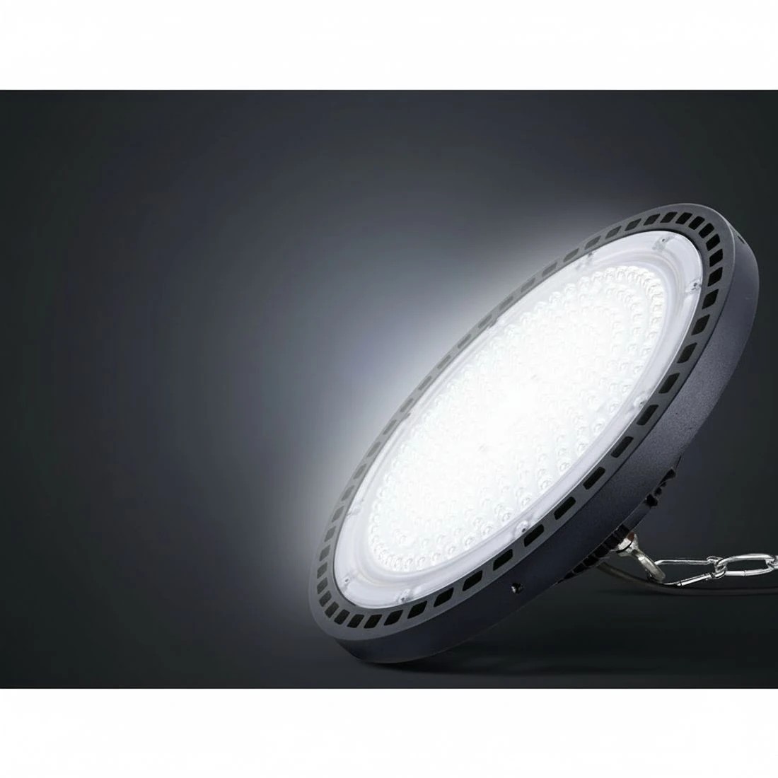 4 Leier LED High Bay Lights 150W UFO Industrial Workshop Warehouse Factory Lamp - Black, 4 of 5