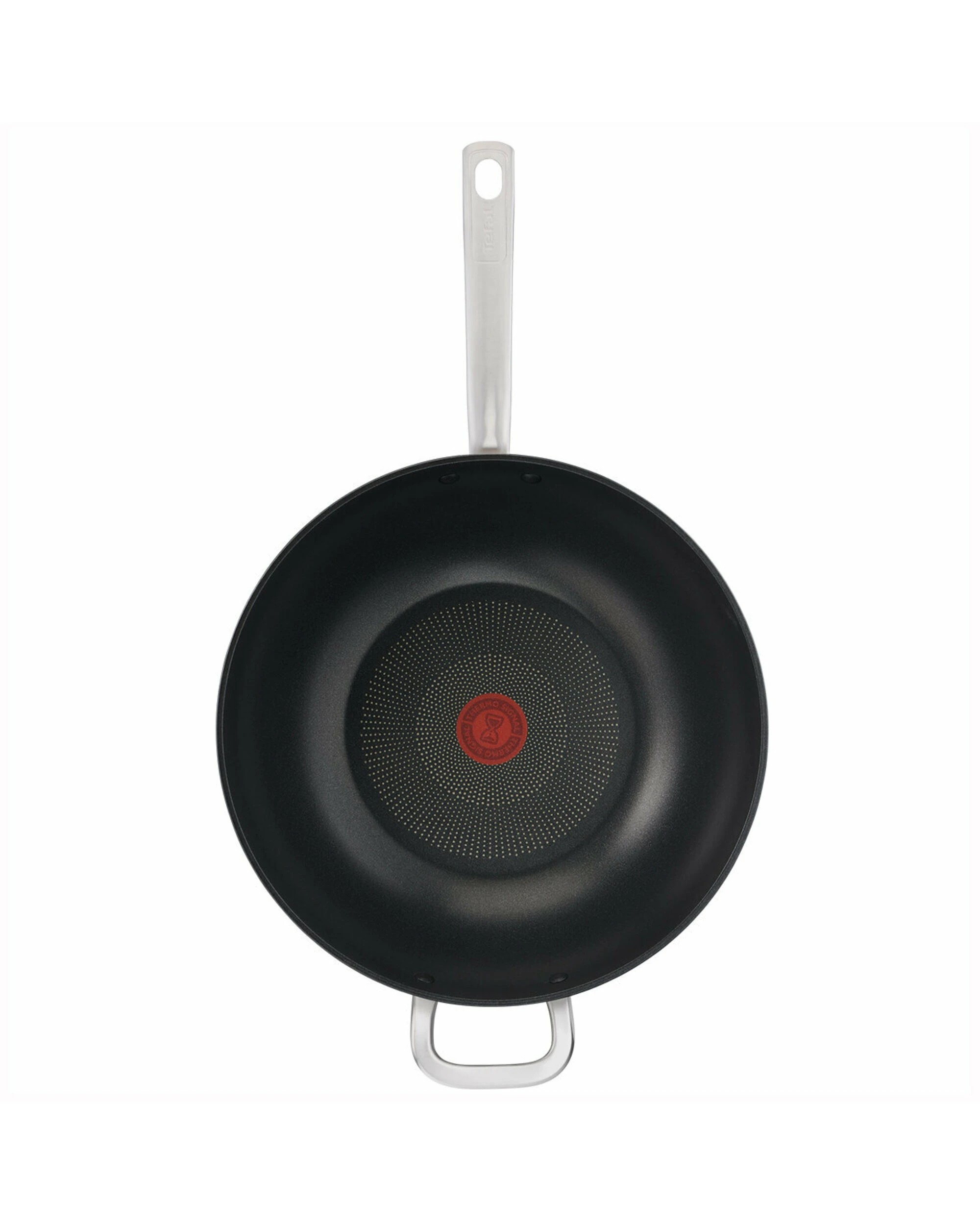 2 Tefal Premium Specialty Hard Anodised Induction Non-Stick Wok 32cm with Lid, 2 of 4