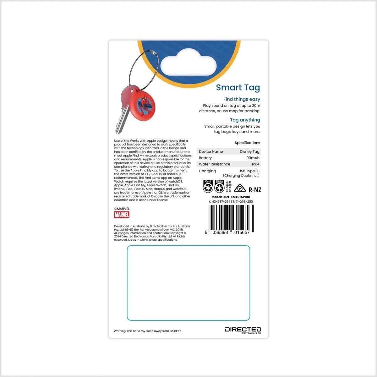 4 Marvel Spider-Man Apple Smart Tag, 4 of 6