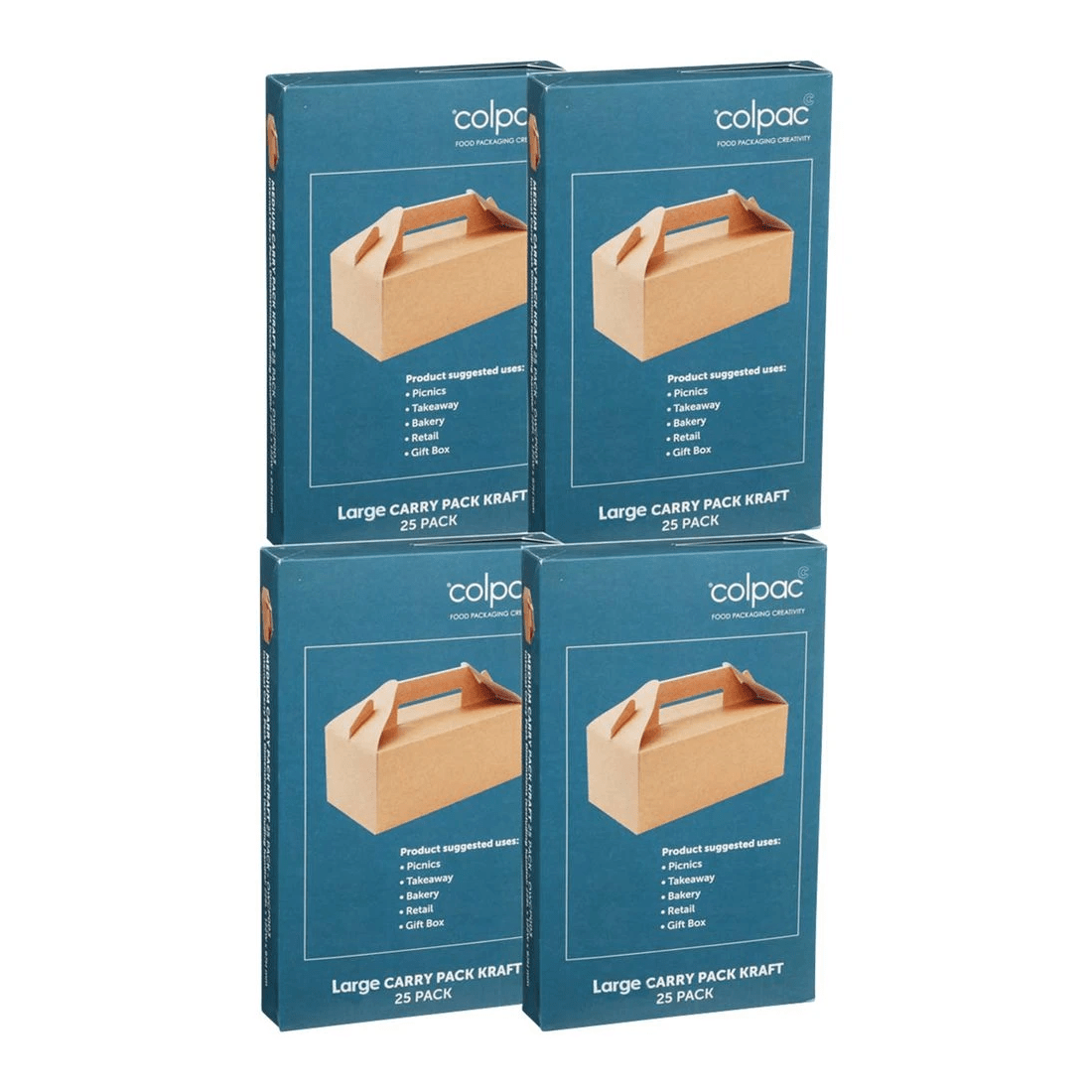 1 Colpac Large Carry Pack Kraft 100 Pack, 1 of 2
