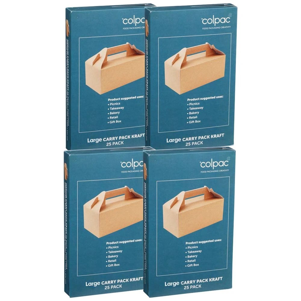 1 Colpac Large Carry Pack Kraft 100 Pack, 1 of 2