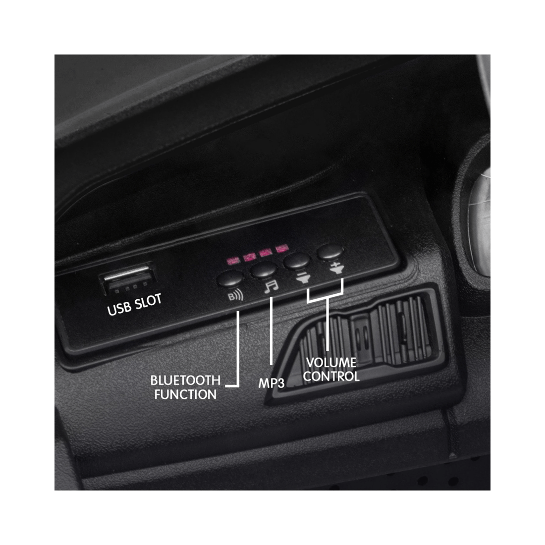 9 Kahuna Audi Sport Licensed Kids Electric Ride On Car Remote Control Black, 9 of 10