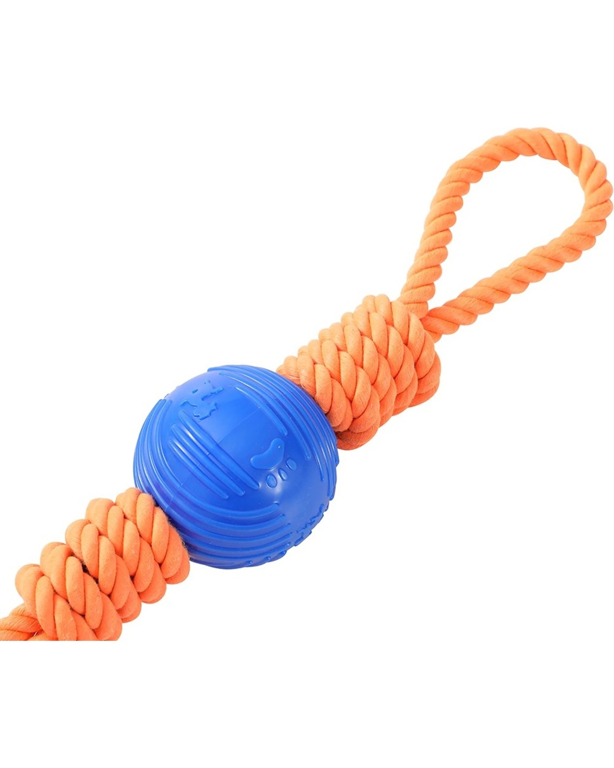 3 Paws & Claws 4PK Twist Tug Double Loop Rope Pet Dog Toy 69x7cm - Assorted, 3 of 4